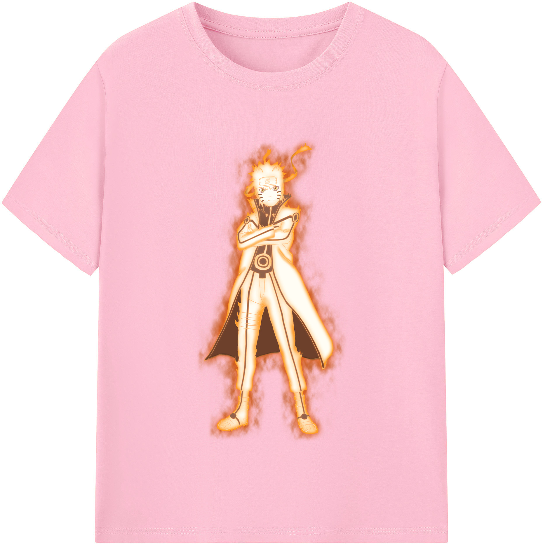 （画像用） NARUTO -ナルト- うずまき ナルト Uzumaki Naruto 綿100％半袖Tシャツ（フロントプリント）
