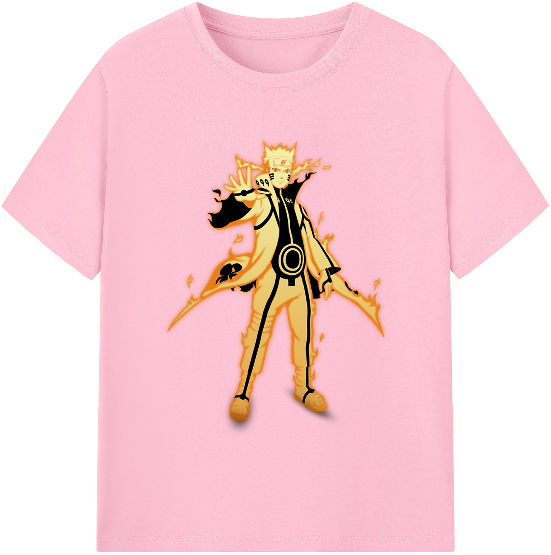 （画像用） NARUTO -ナルト- うずまき ナルト Uzumaki Naruto 綿100％半袖Tシャツ（フロントプリント）