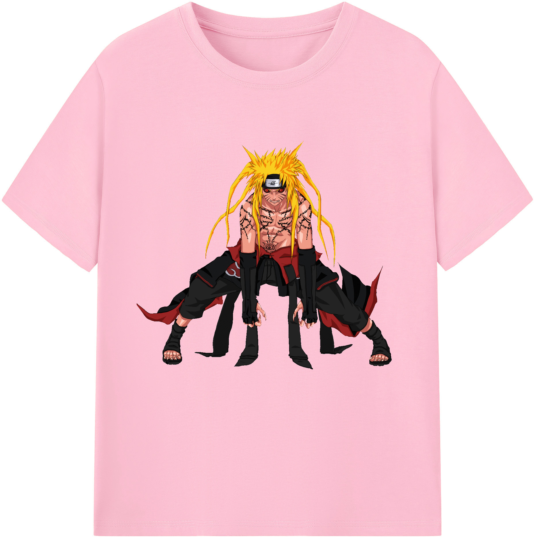 （画像用） NARUTO -ナルト- うずまき ナルト Uzumaki Naruto 綿100％半袖Tシャツ（フロントプリント）