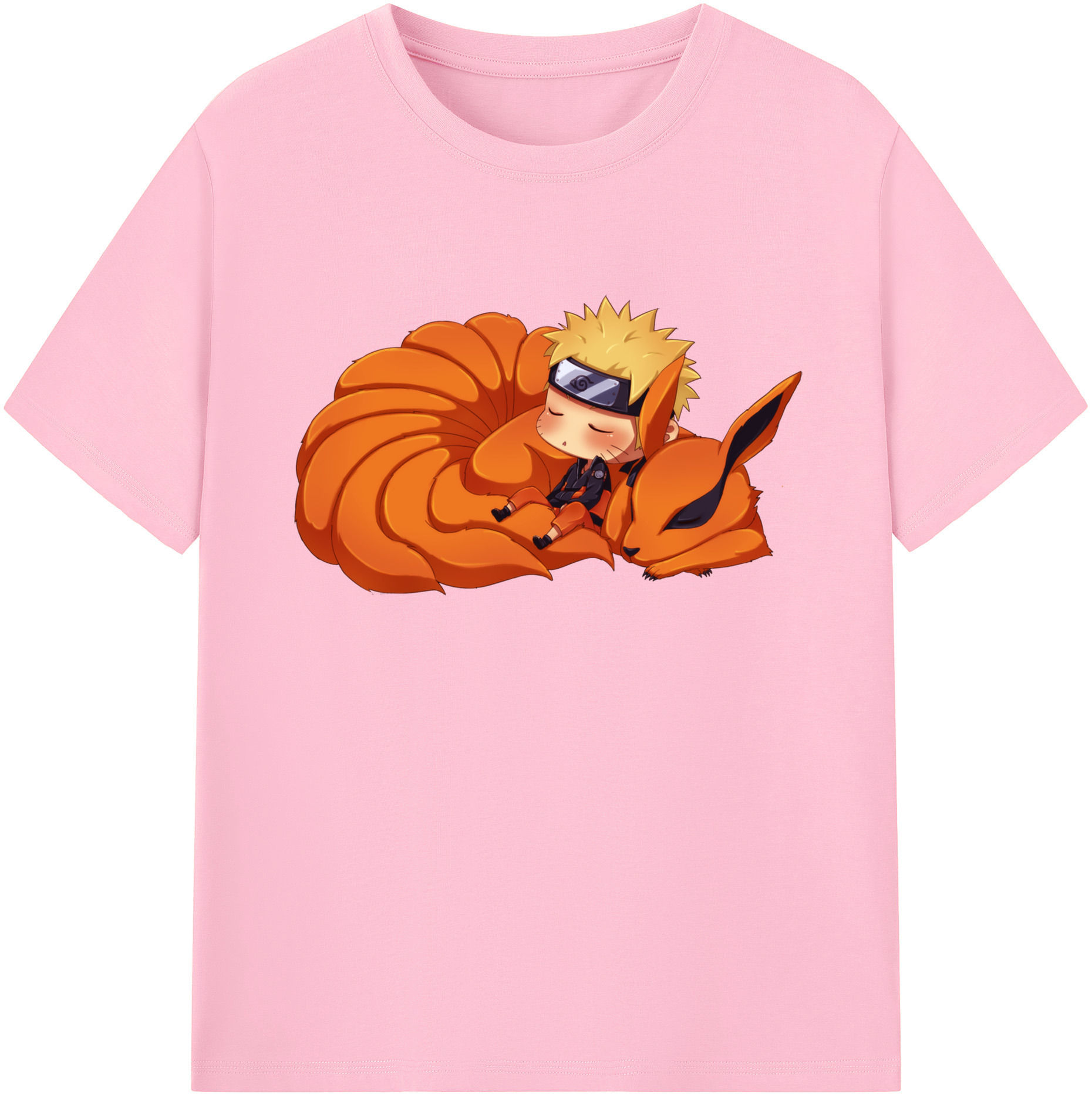 （画像用） NARUTO -ナルト- うずまき ナルト Uzumaki Naruto 綿100％半袖Tシャツ（フロントプリント）
