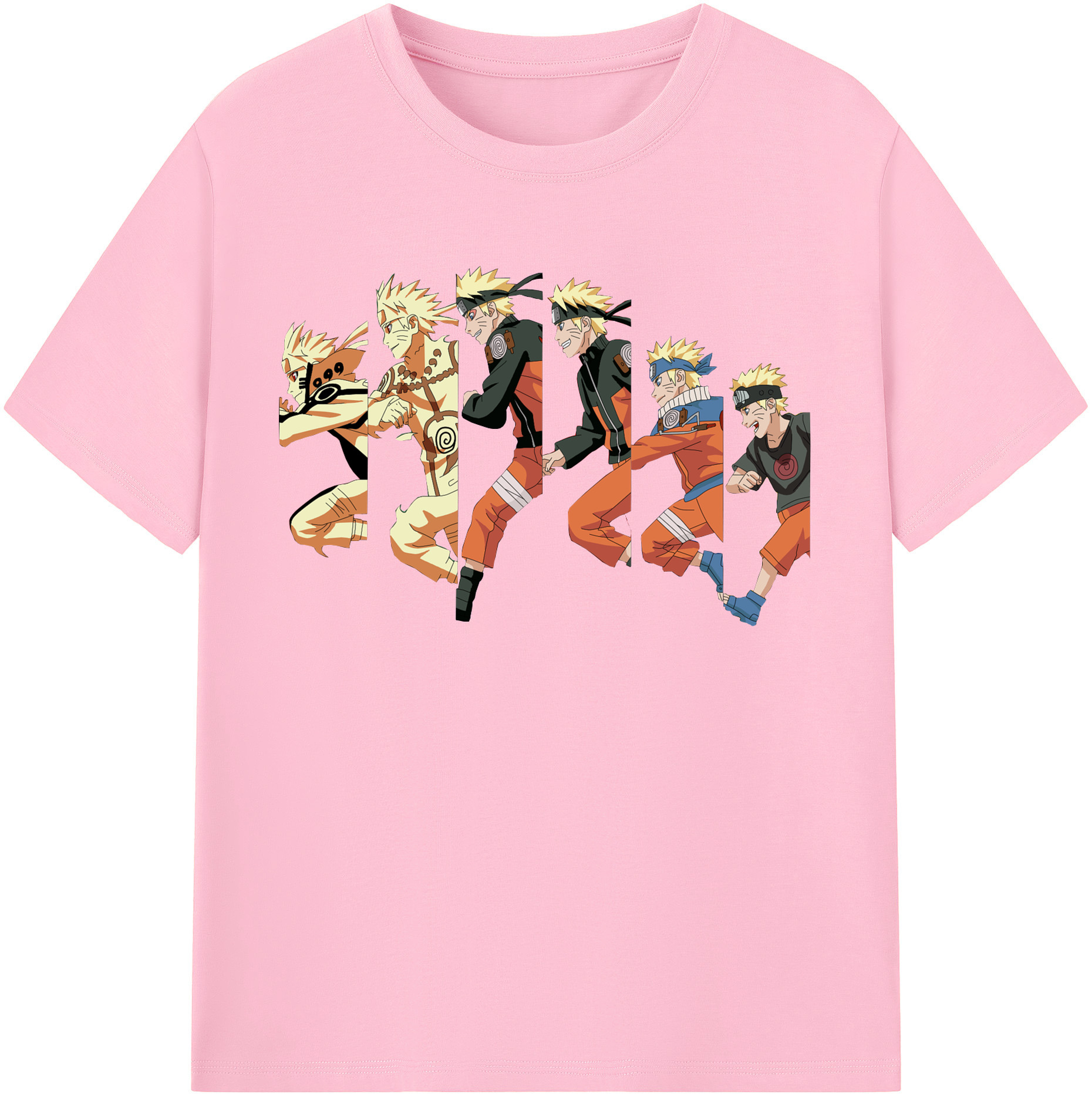 （画像用） NARUTO -ナルト- うずまき ナルト Uzumaki Naruto 綿100％半袖Tシャツ（フロントプリント）