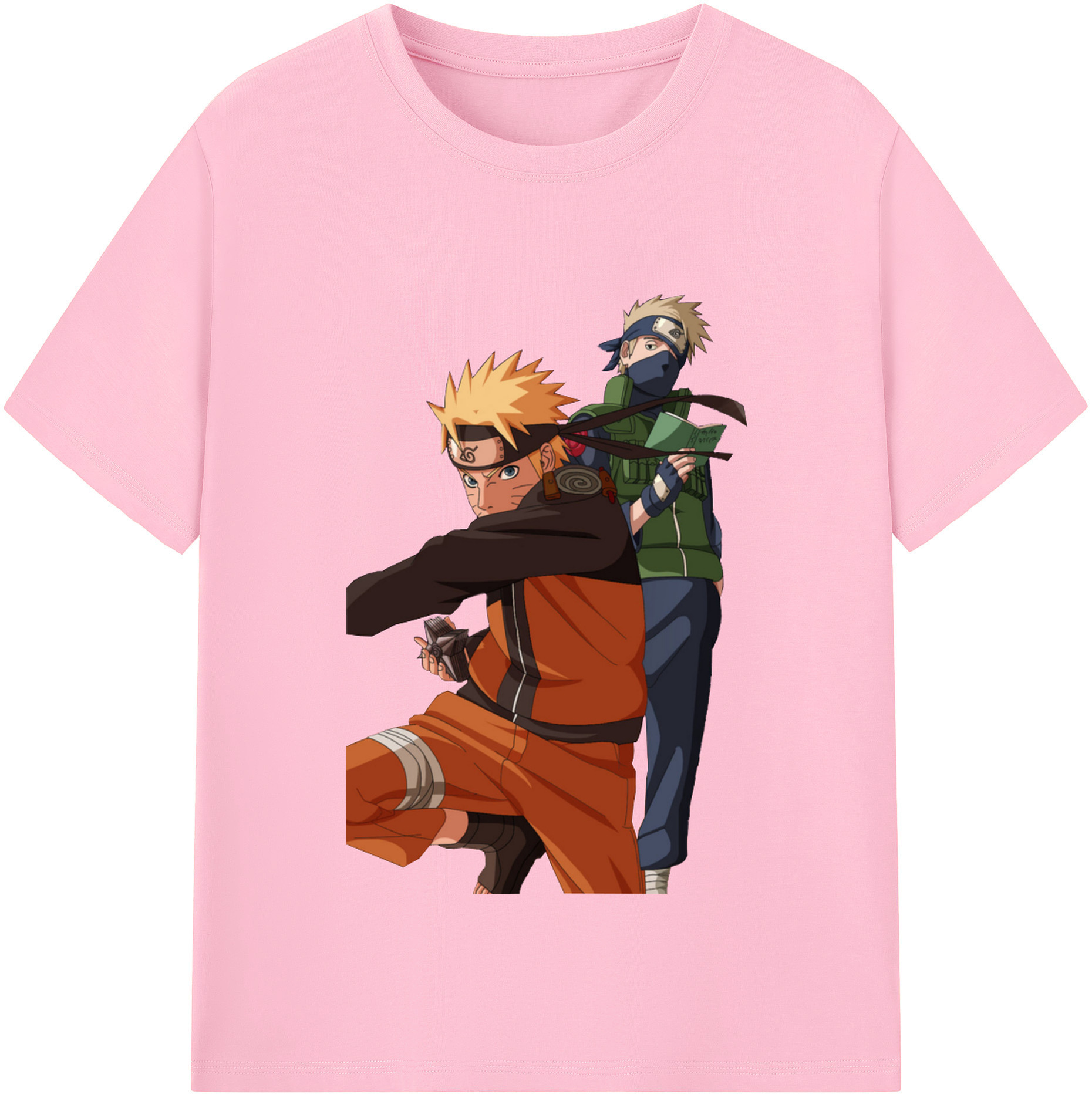 （画像用） NARUTO -ナルト- うずまき ナルト Uzumaki Naruto 綿100％半袖Tシャツ（フロントプリント）