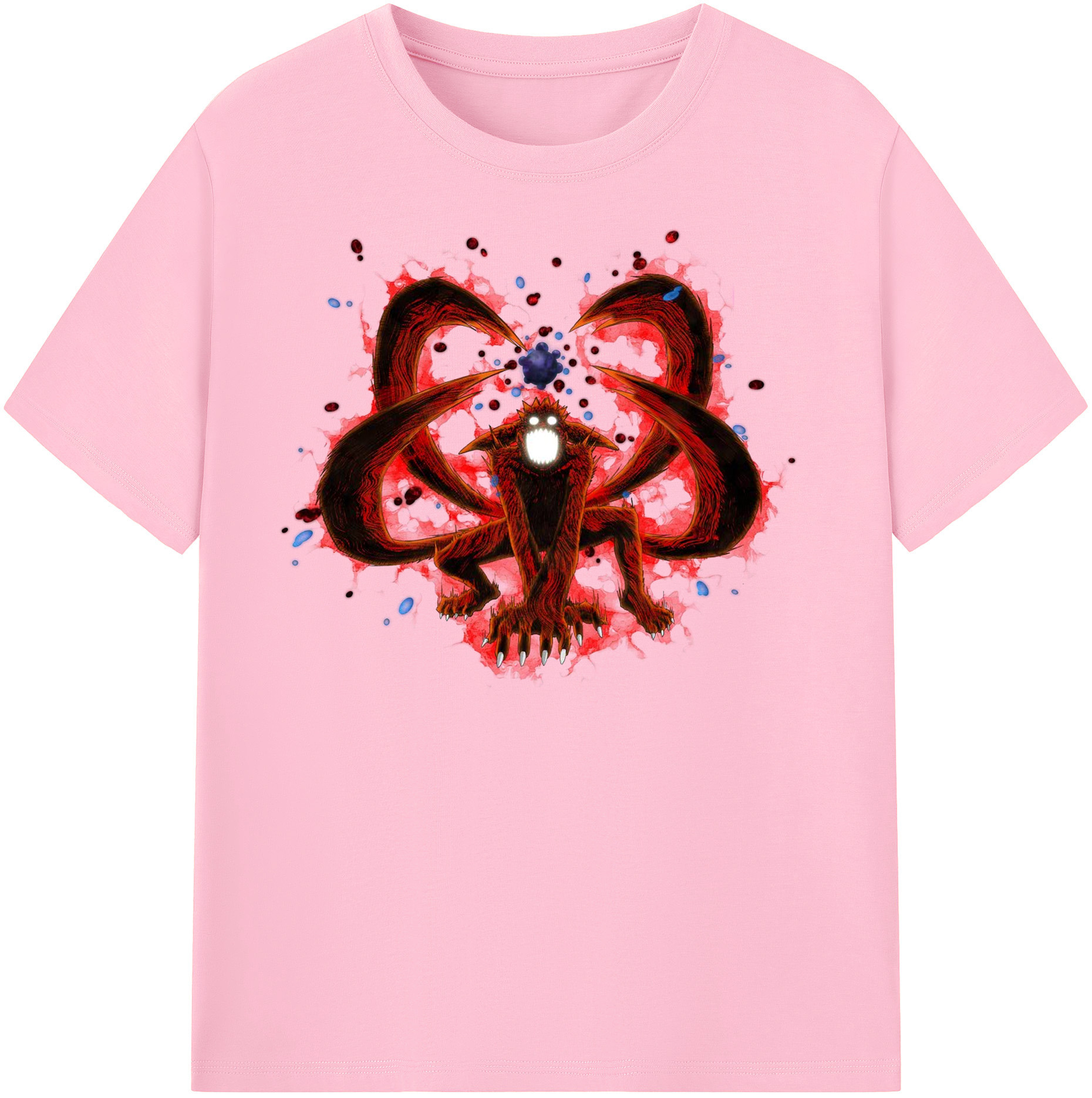（画像用） NARUTO -ナルト- うずまき ナルト Uzumaki Naruto 綿100％半袖Tシャツ（フロントプリント）