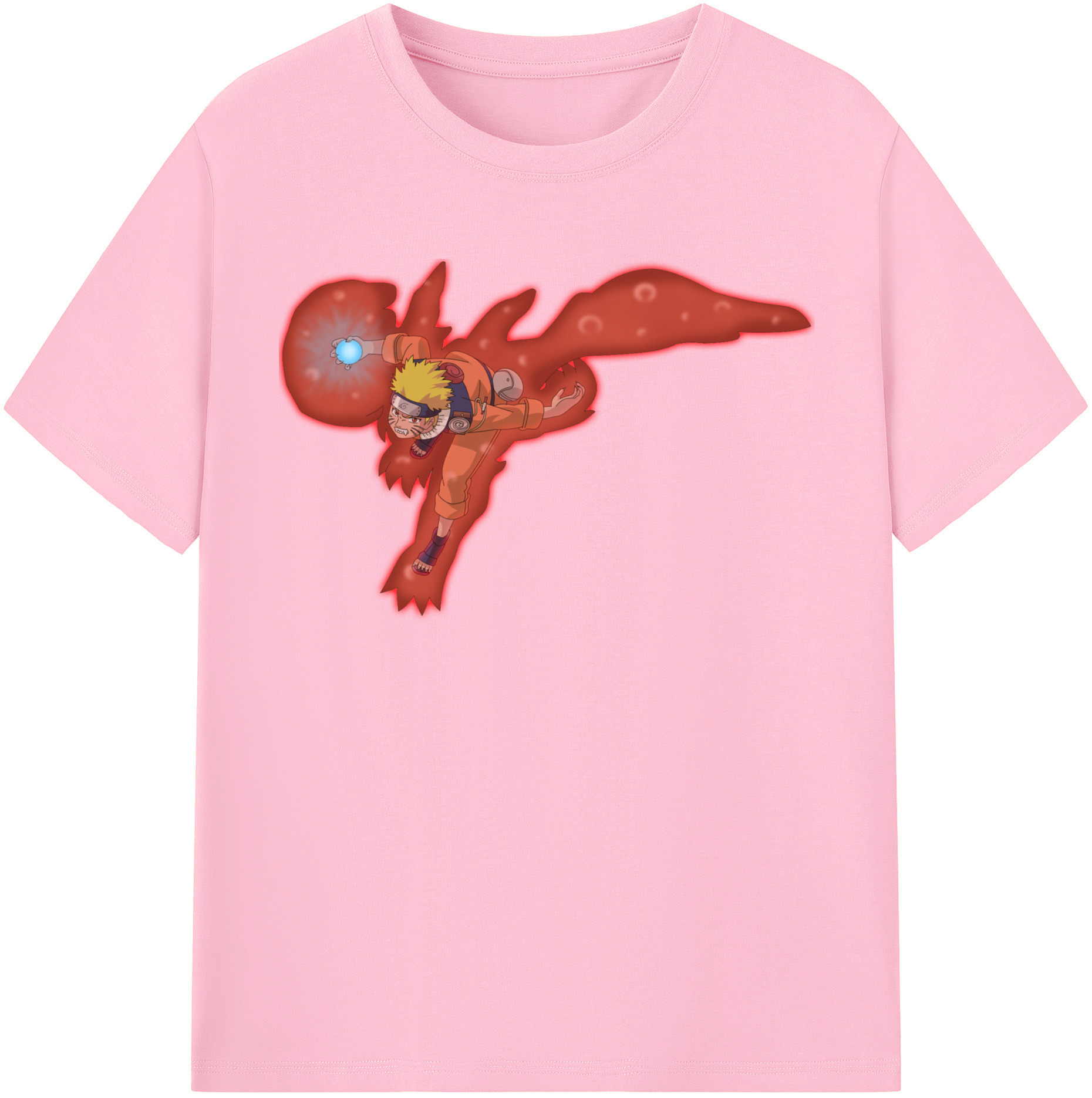 （画像用） NARUTO -ナルト- うずまき ナルト Uzumaki Naruto 綿100％半袖Tシャツ（フロントプリント）
