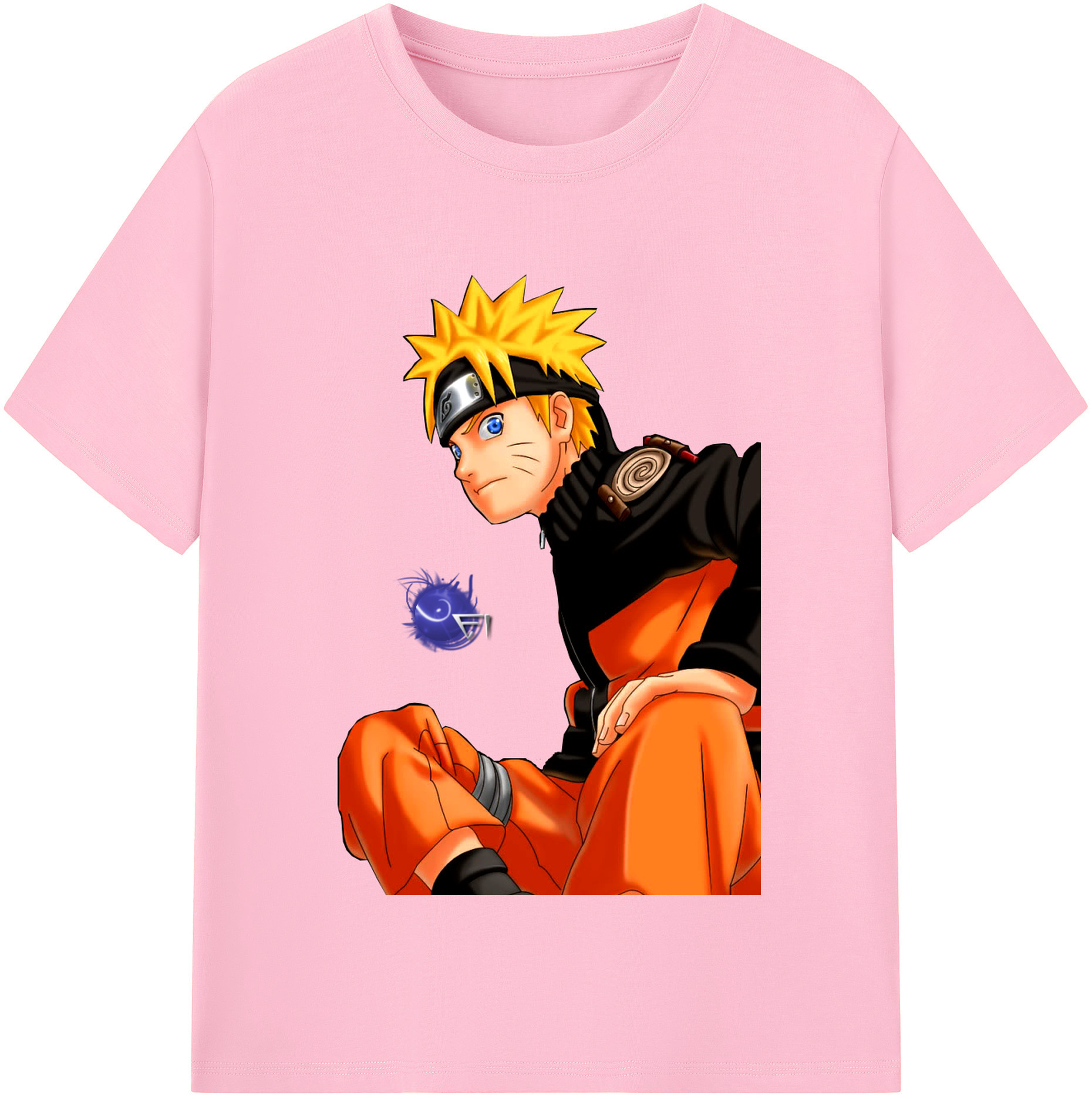 （画像用） NARUTO -ナルト- うずまき ナルト Uzumaki Naruto 綿100％半袖Tシャツ（フロントプリント）