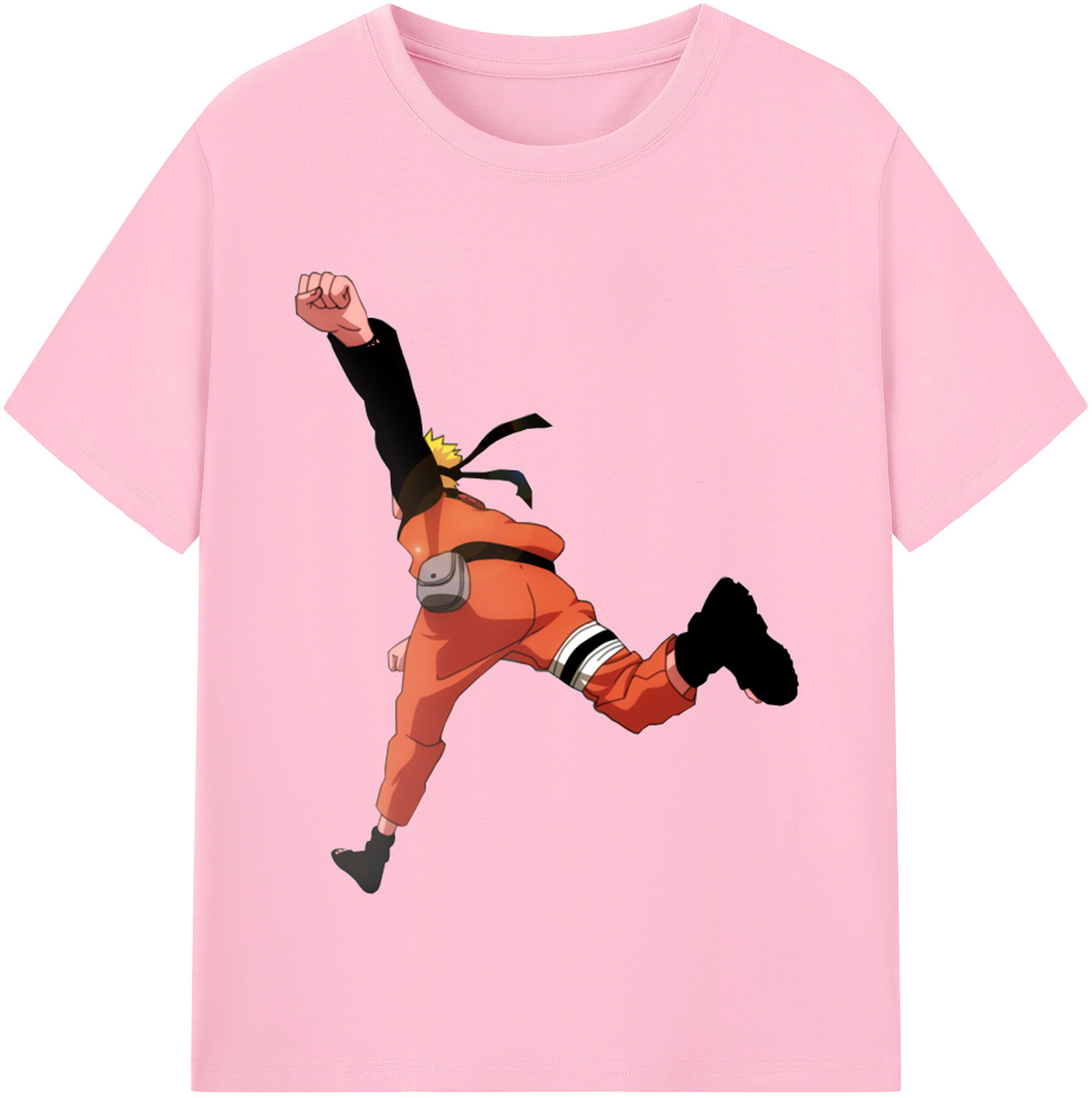 （画像用） NARUTO -ナルト- うずまき ナルト Uzumaki Naruto 綿100％半袖Tシャツ（フロントプリント）