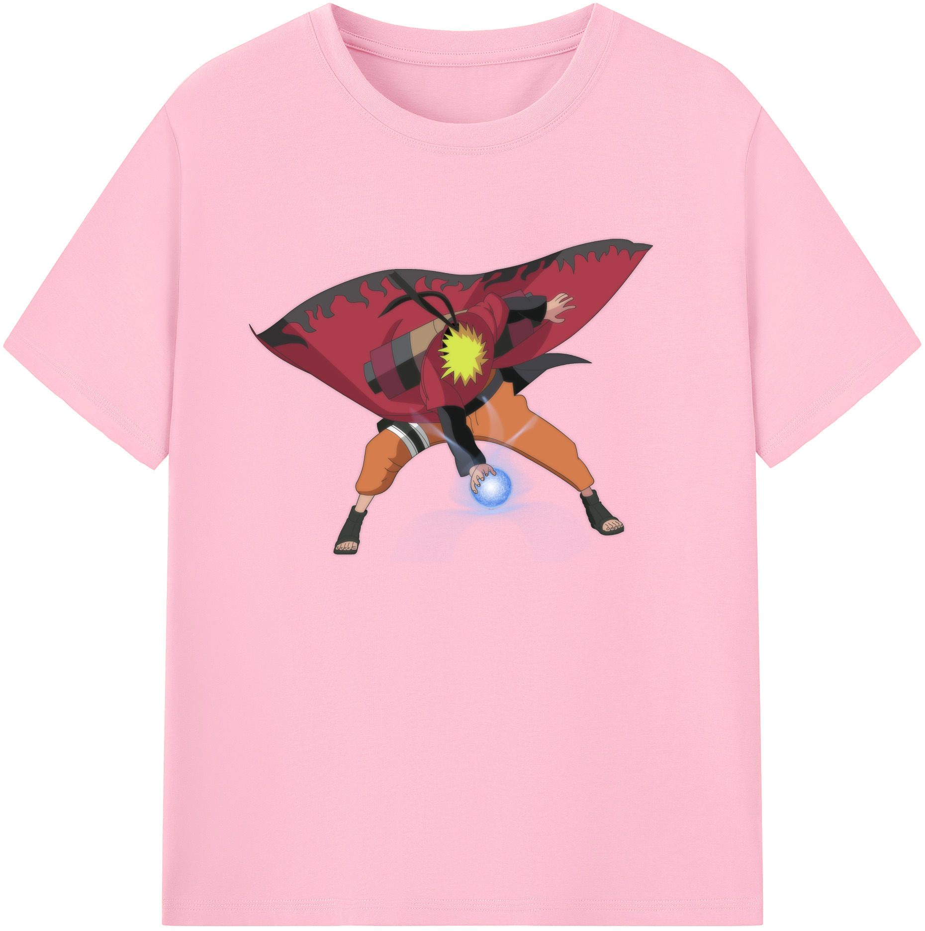 （画像用） NARUTO -ナルト- うずまき ナルト Uzumaki Naruto 綿100％半袖Tシャツ（フロントプリント）