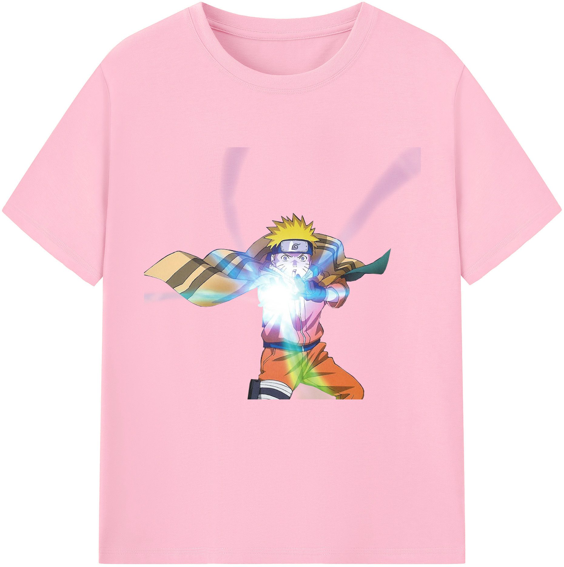 （画像用） NARUTO -ナルト- うずまき ナルト Uzumaki Naruto 綿100％半袖Tシャツ（フロントプリント）