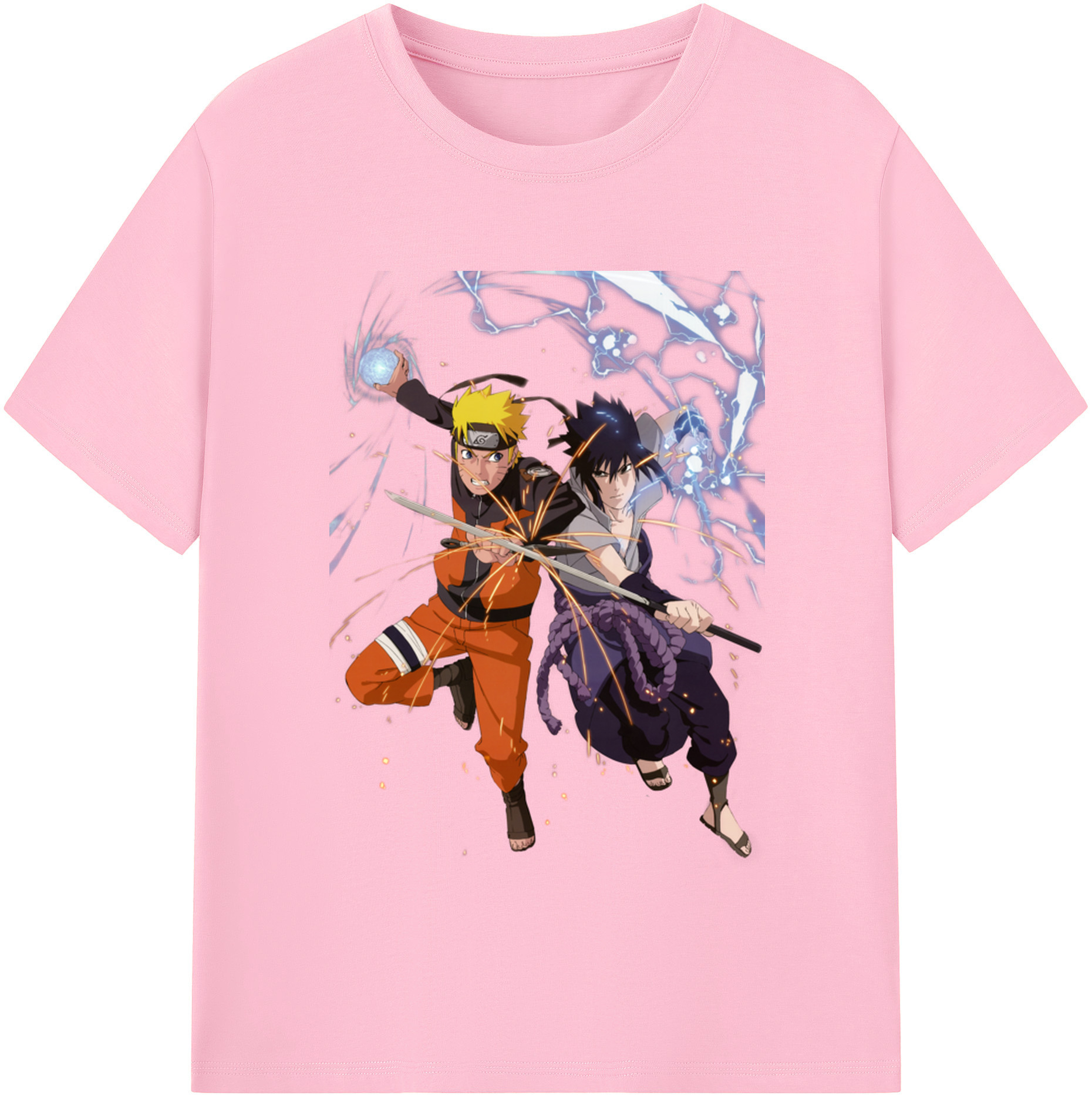 （画像用） NARUTO -ナルト- うずまき ナルト Uzumaki Naruto 綿100％半袖Tシャツ（フロントプリント）