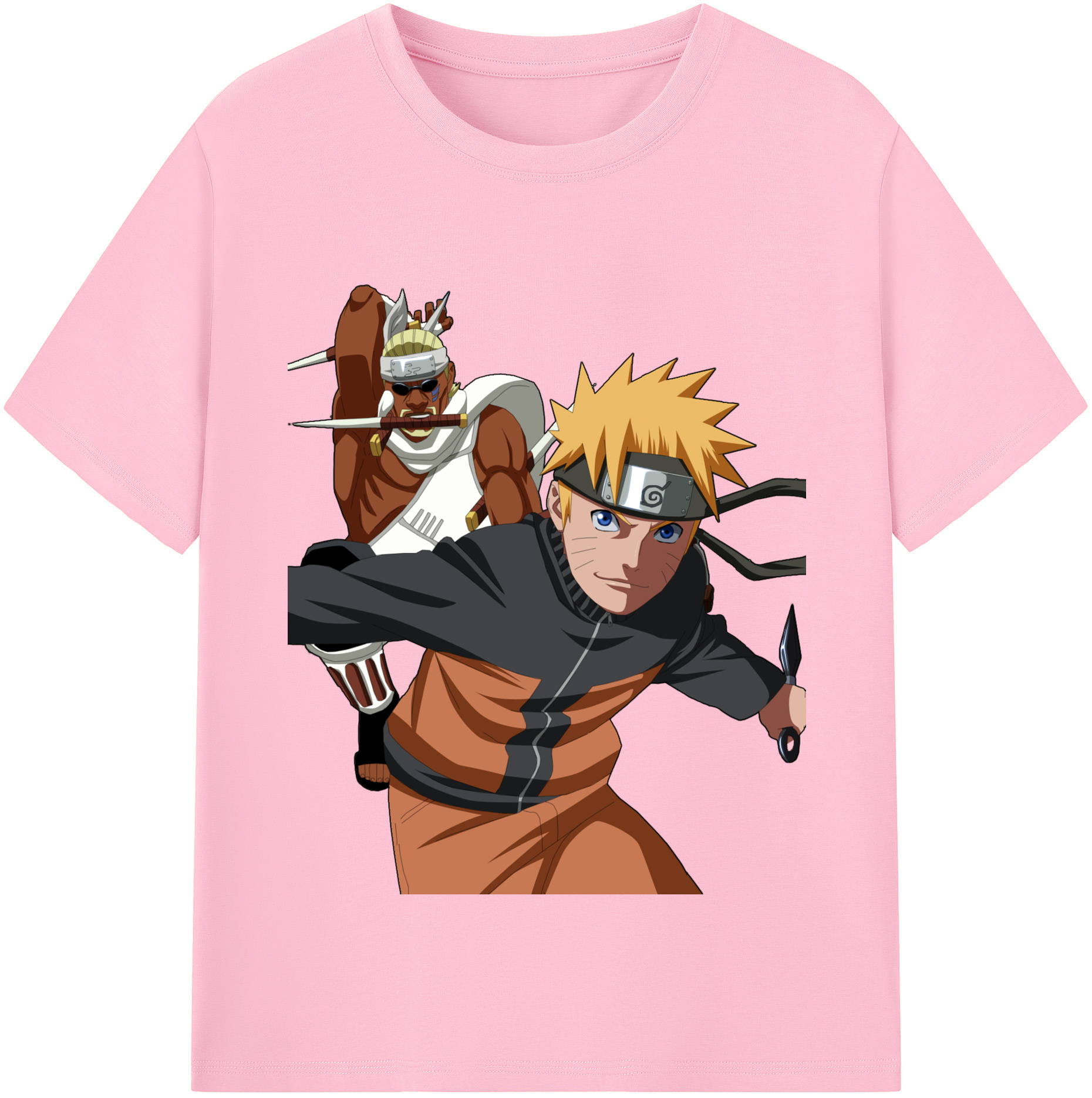 （画像用） NARUTO -ナルト- うずまき ナルト Uzumaki Naruto 綿100％半袖Tシャツ（フロントプリント）