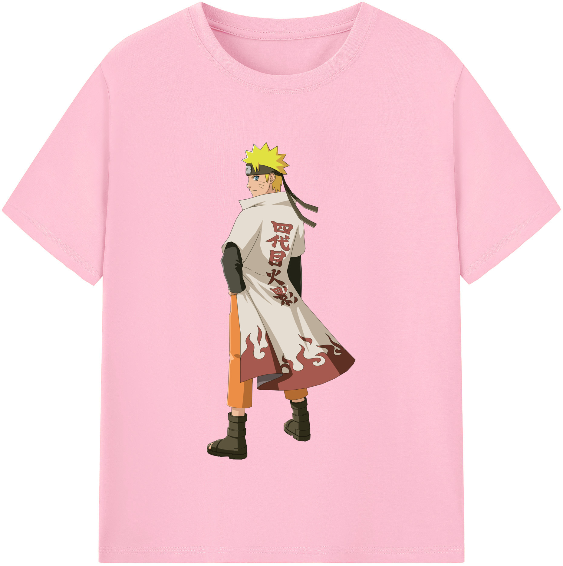 （画像用） NARUTO -ナルト- うずまき ナルト Uzumaki Naruto 綿100％半袖Tシャツ（フロントプリント）