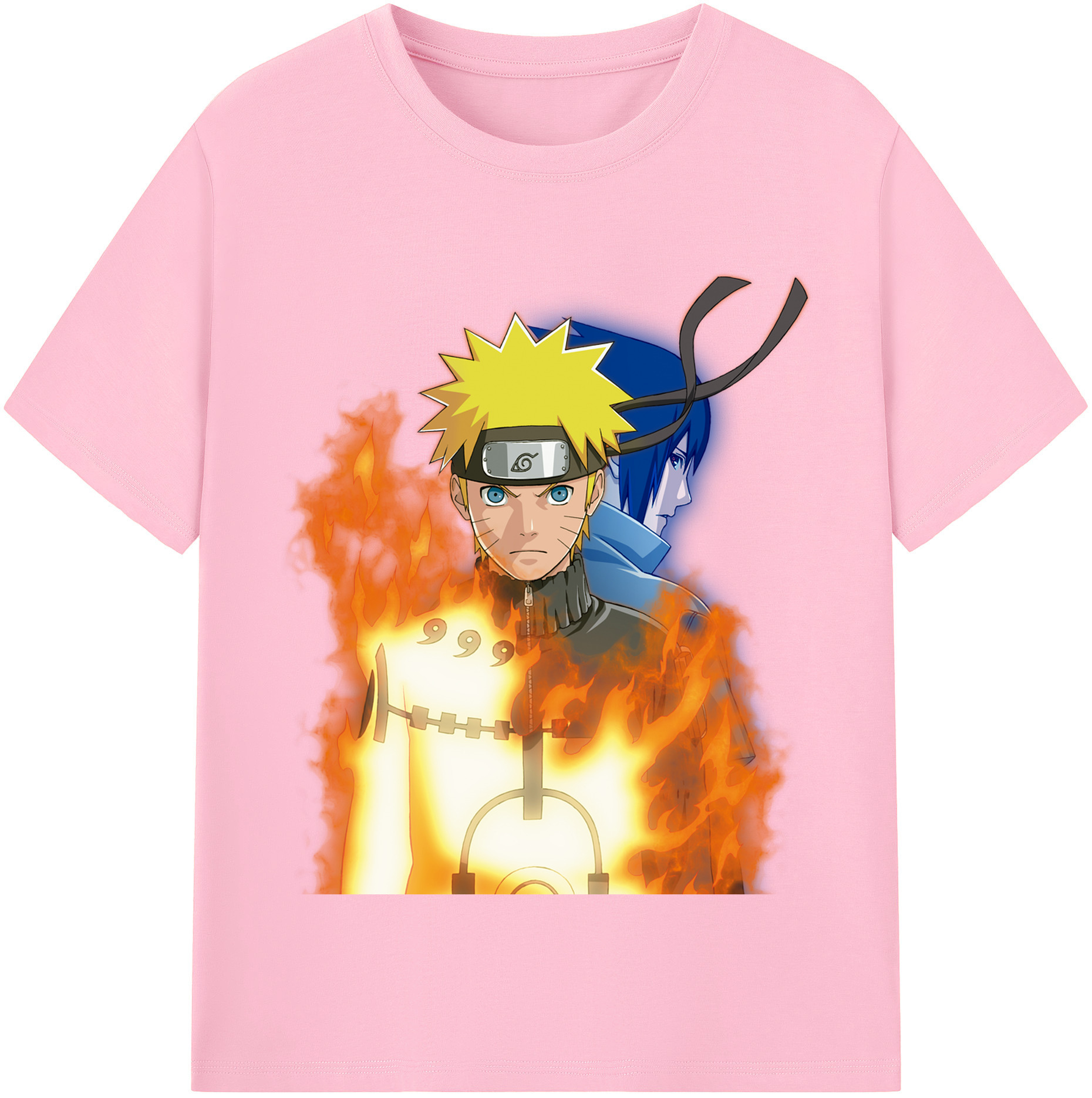 （画像用） NARUTO -ナルト- うずまき ナルト Uzumaki Naruto 綿100％半袖Tシャツ（フロントプリント）
