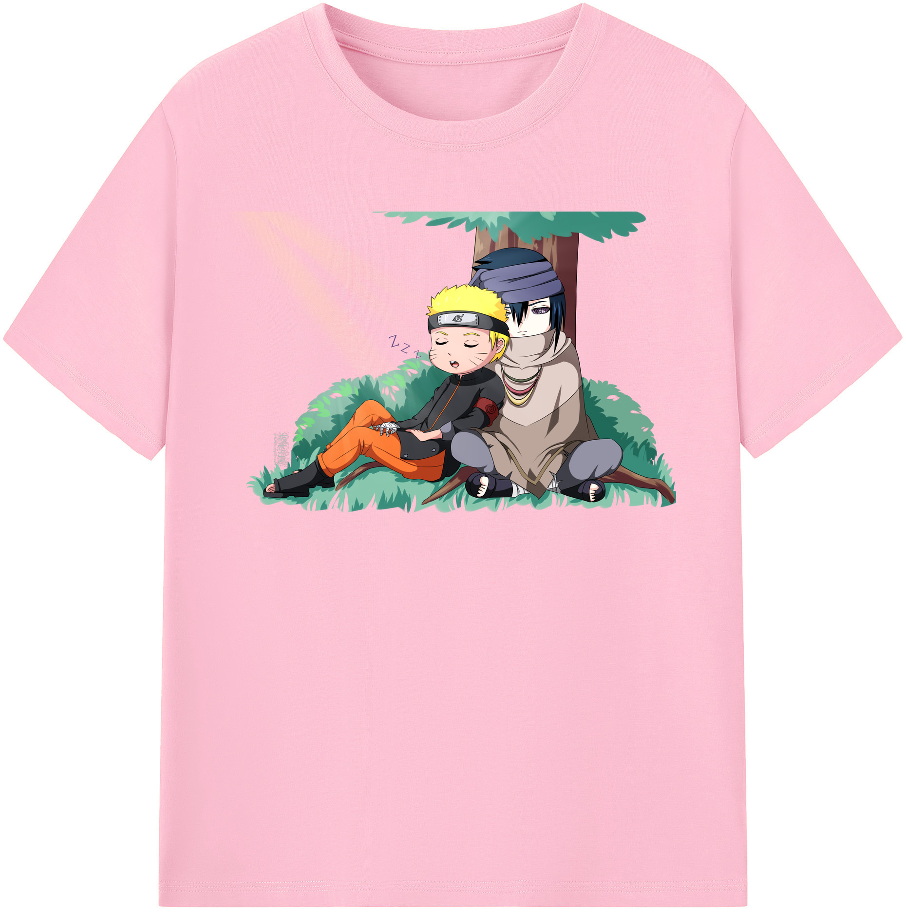 （画像用） NARUTO -ナルト- うずまき ナルト Uzumaki Naruto 綿100％半袖Tシャツ（フロントプリント）