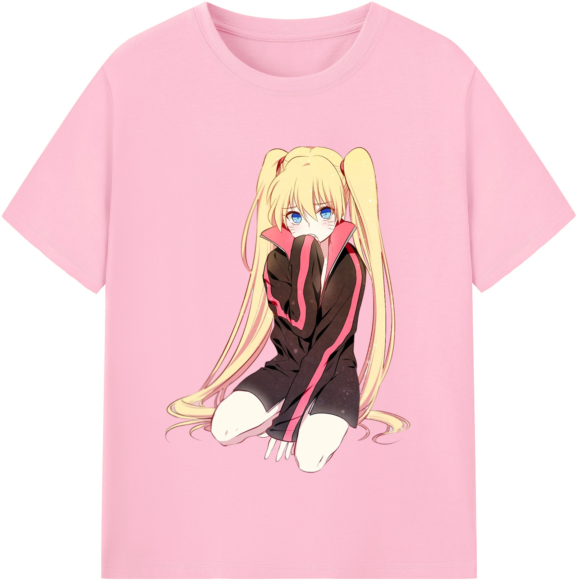 （画像用） NARUTO -ナルト- うずまき ナルト Uzumaki Naruto 綿100％半袖Tシャツ（フロントプリント）
