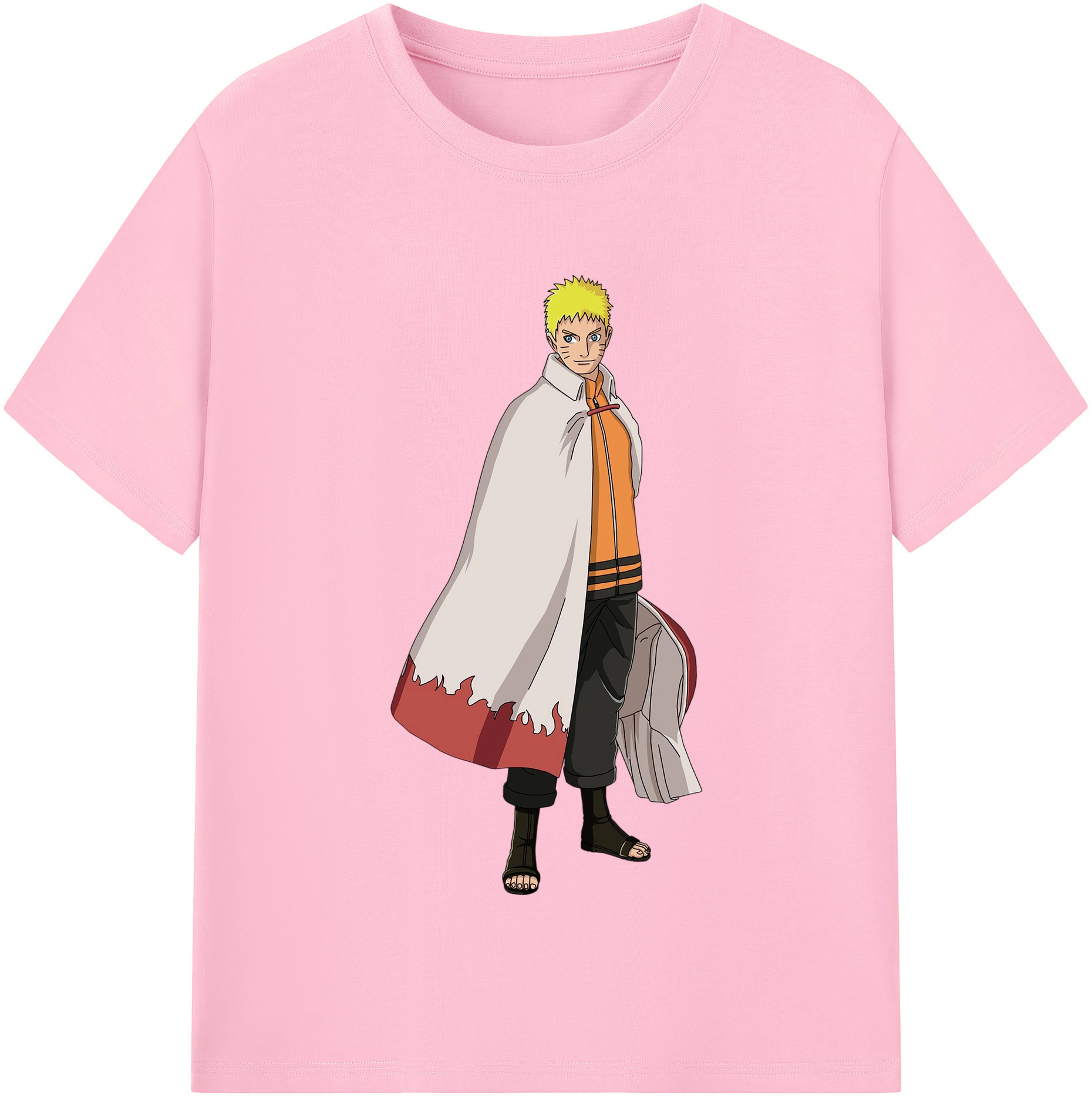 （画像用） NARUTO -ナルト- うずまき ナルト Uzumaki Naruto 綿100％半袖Tシャツ（フロントプリント）