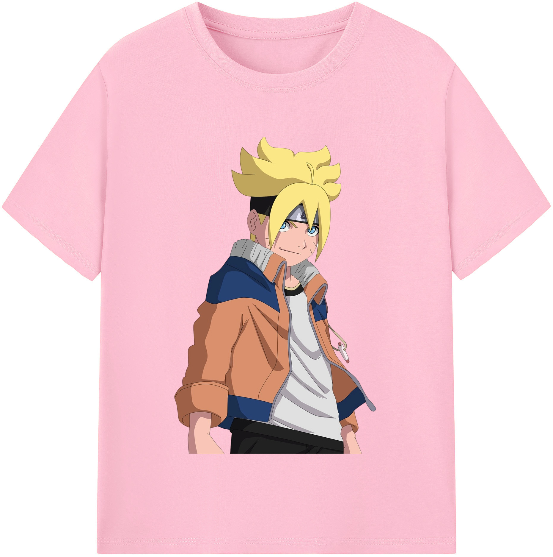 （画像用） NARUTO -ナルト- うずまき ナルト Uzumaki Naruto 綿100％半袖Tシャツ（フロントプリント）