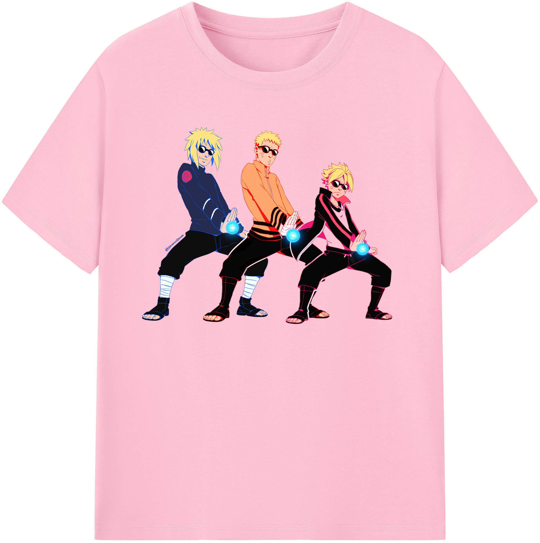 （画像用） NARUTO -ナルト- うずまき ナルト Uzumaki Naruto 綿100％半袖Tシャツ（フロントプリント）