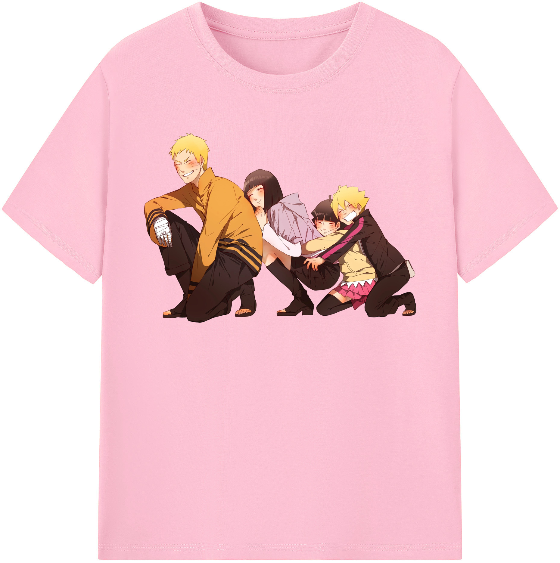 （画像用） NARUTO -ナルト- うずまき ナルト Uzumaki Naruto 綿100％半袖Tシャツ（フロントプリント）