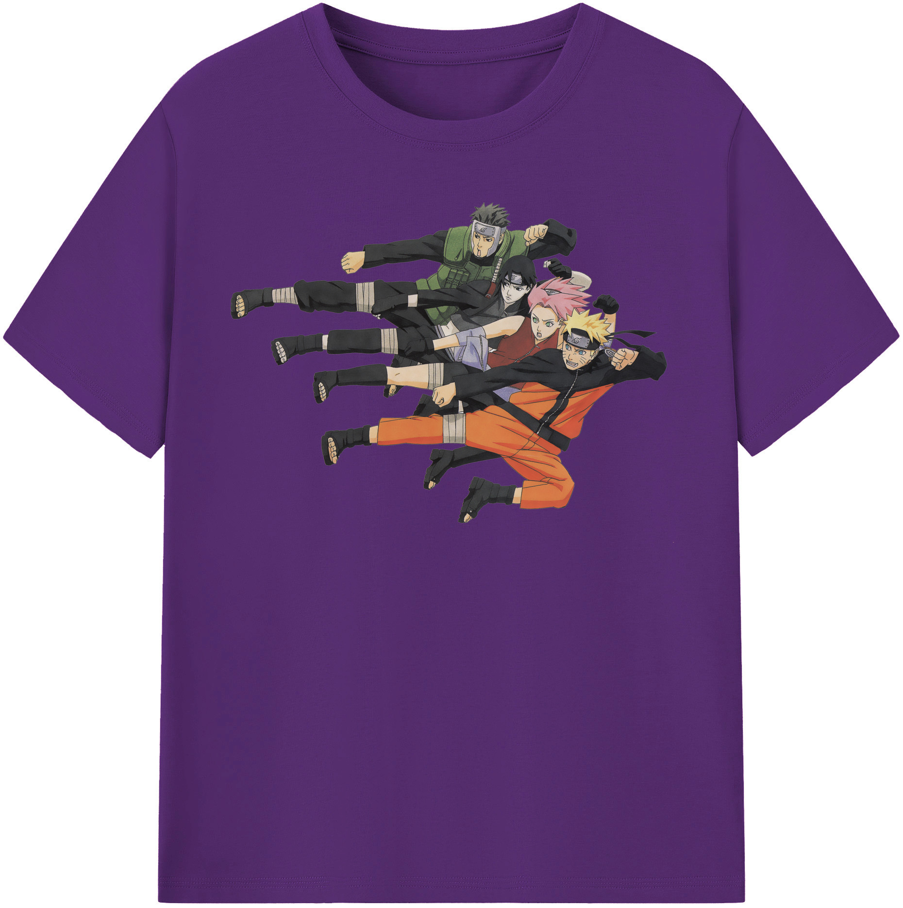 （画像用） NARUTO -ナルト- うずまき ナルト Uzumaki Naruto 綿100％半袖Tシャツ（フロントプリント）