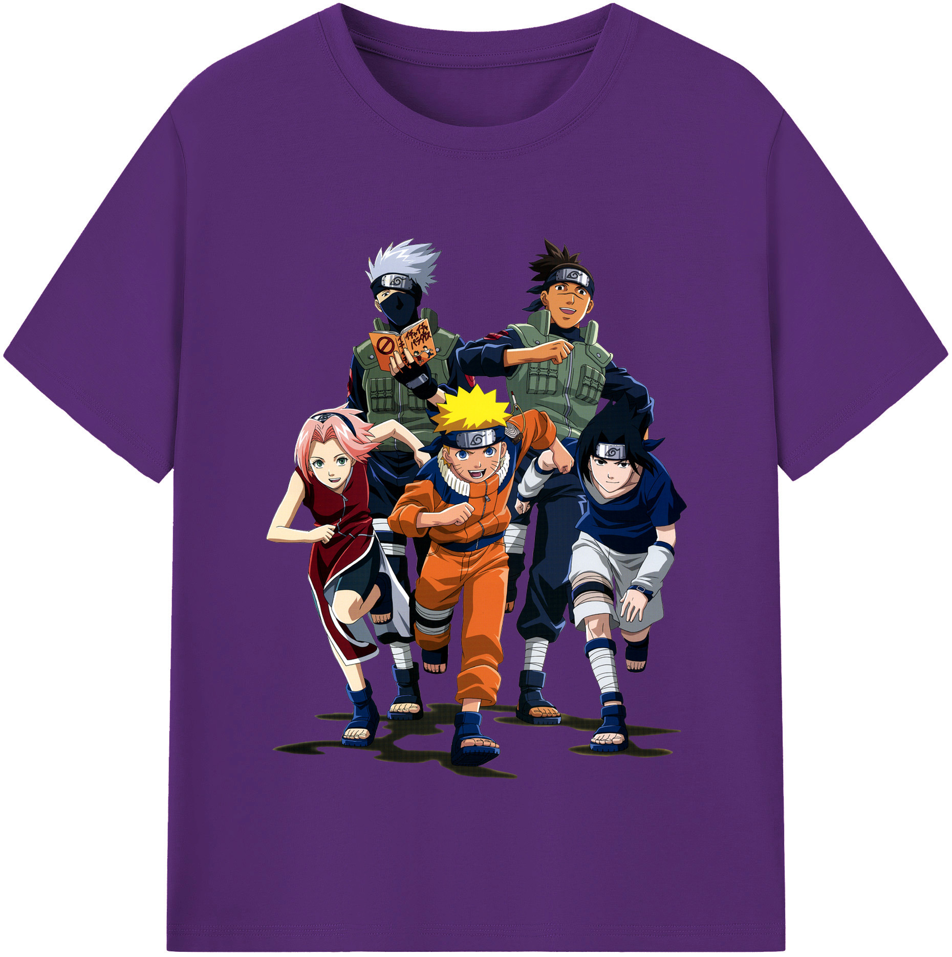 （画像用） NARUTO -ナルト- うずまき ナルト Uzumaki Naruto 綿100％半袖Tシャツ（フロントプリント）