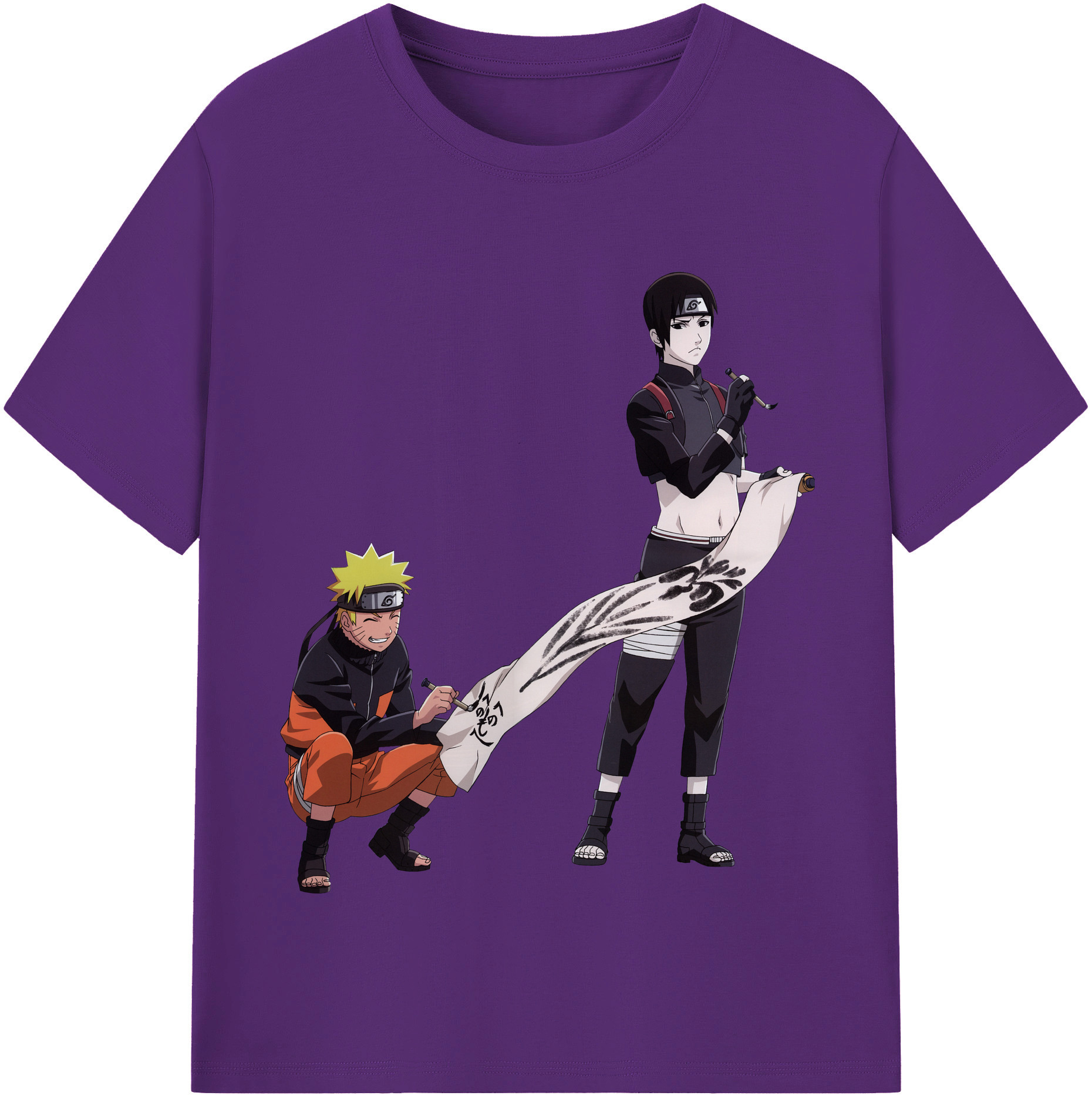 （画像用） NARUTO -ナルト- うずまき ナルト Uzumaki Naruto 綿100％半袖Tシャツ（フロントプリント）