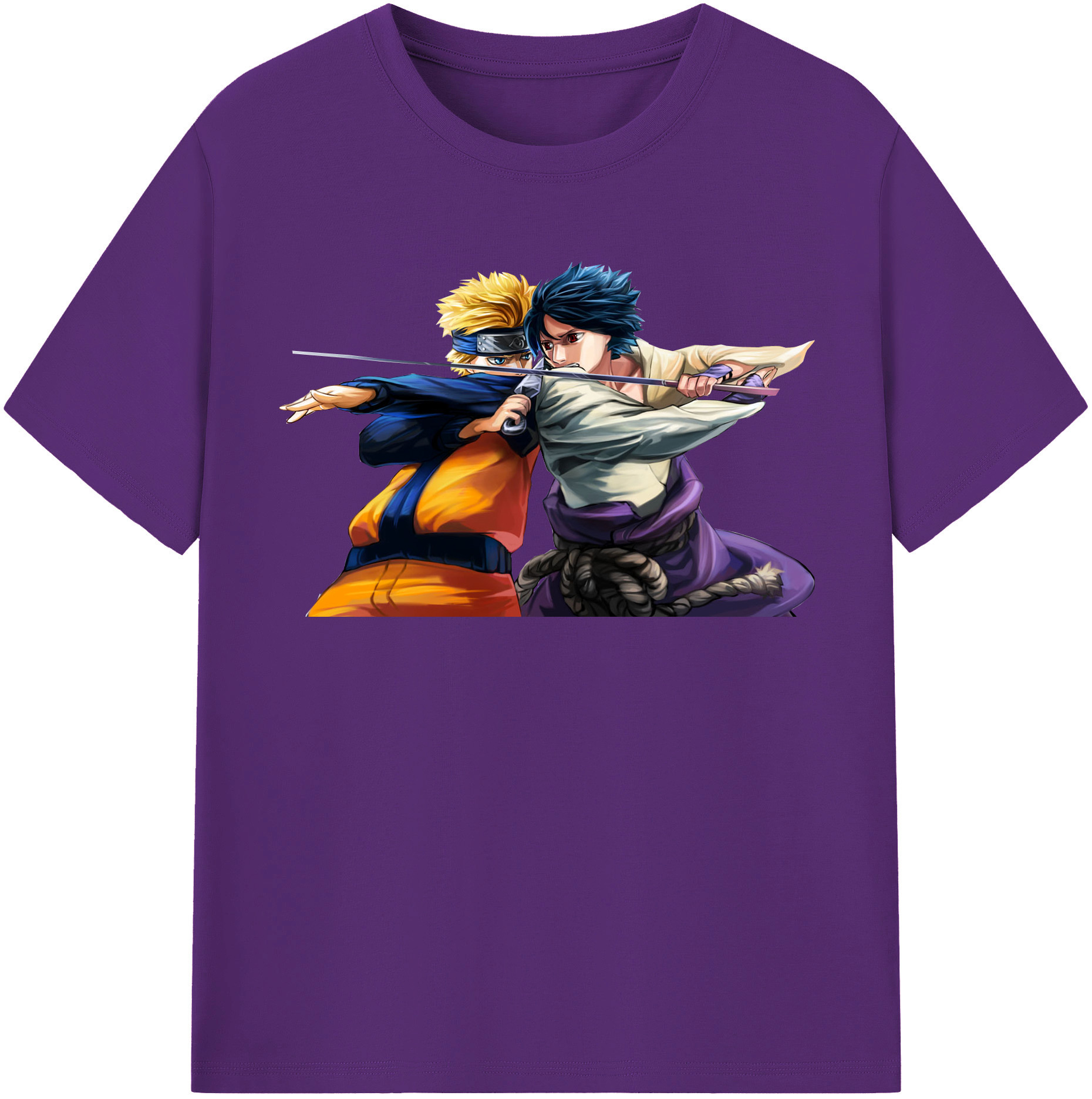 （画像用） NARUTO -ナルト- うずまき ナルト Uzumaki Naruto 綿100％半袖Tシャツ（フロントプリント）