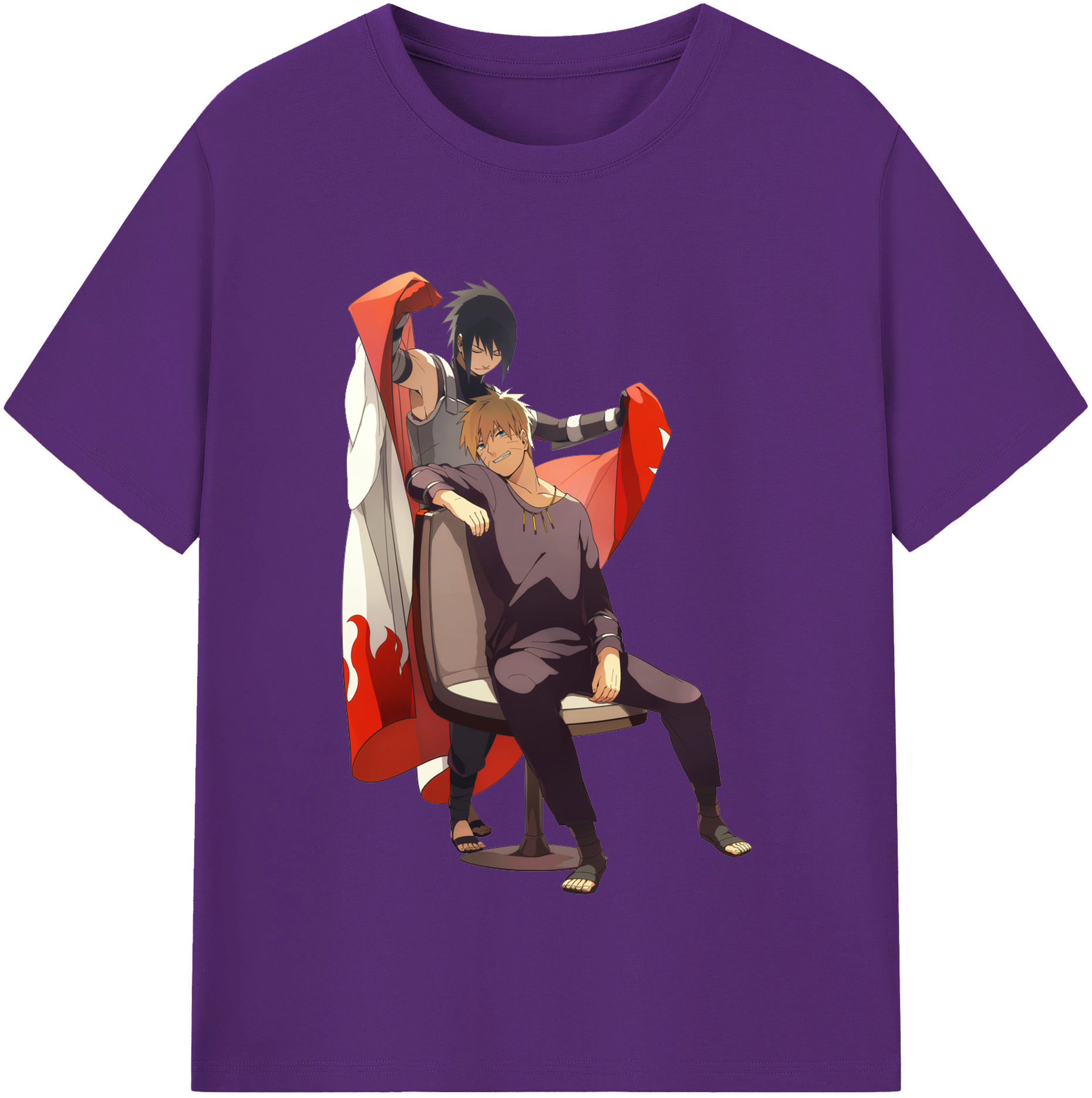 （画像用） NARUTO -ナルト- うずまき ナルト Uzumaki Naruto 綿100％半袖Tシャツ（フロントプリント）