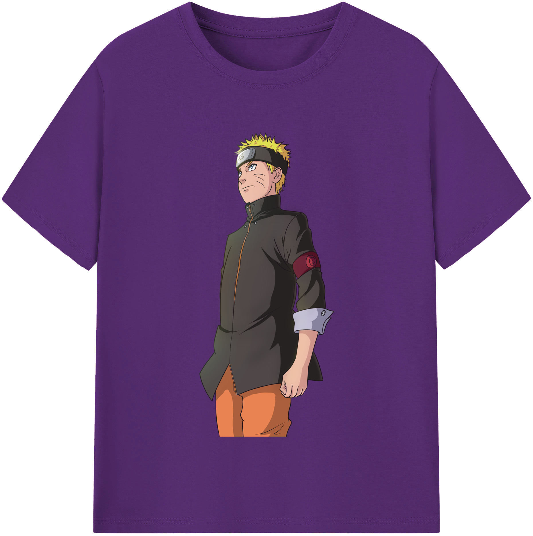 （画像用） NARUTO -ナルト- うずまき ナルト Uzumaki Naruto 綿100％半袖Tシャツ（フロントプリント）