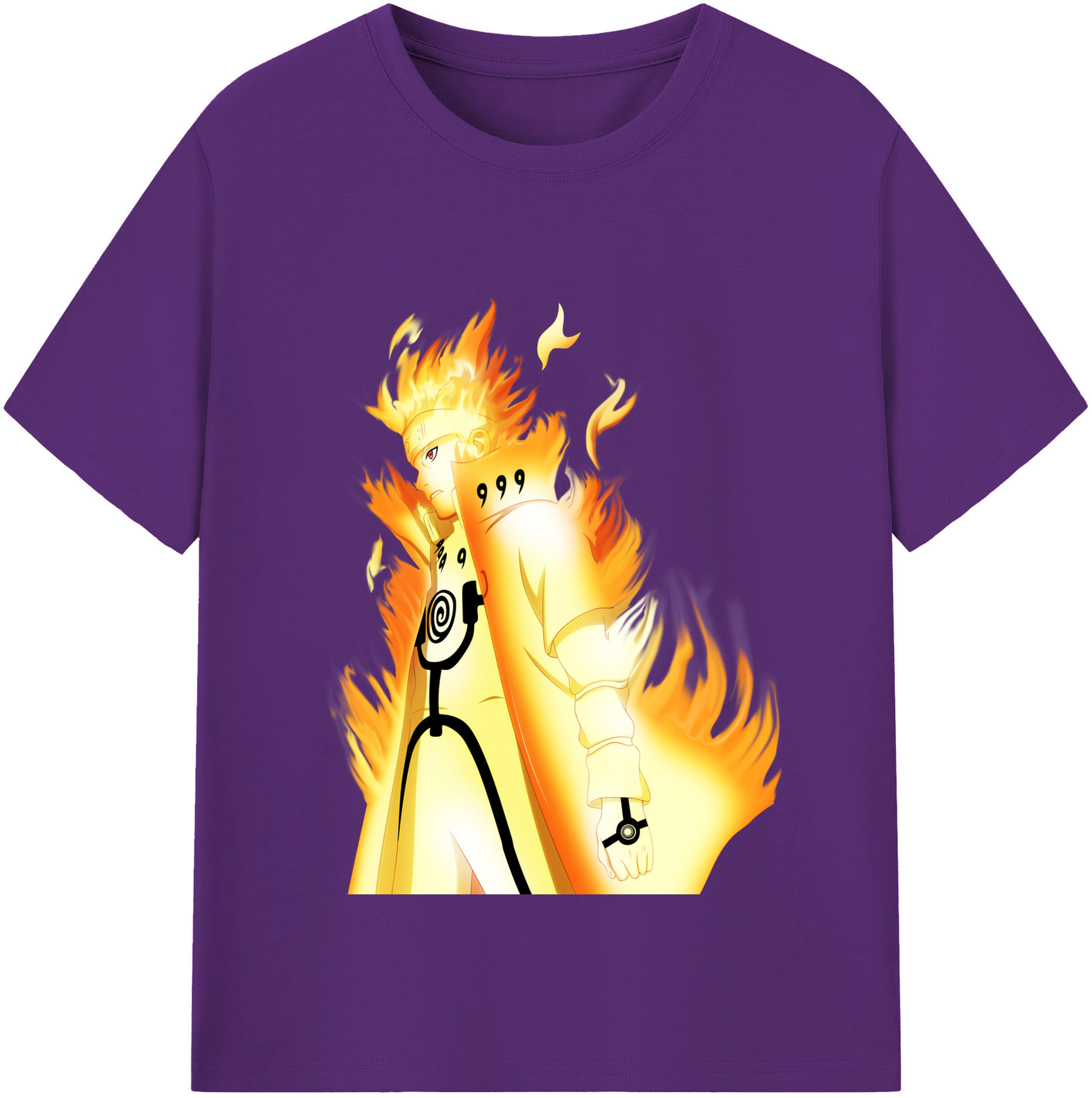 （画像用） NARUTO -ナルト- うずまき ナルト Uzumaki Naruto 綿100％半袖Tシャツ（フロントプリント）
