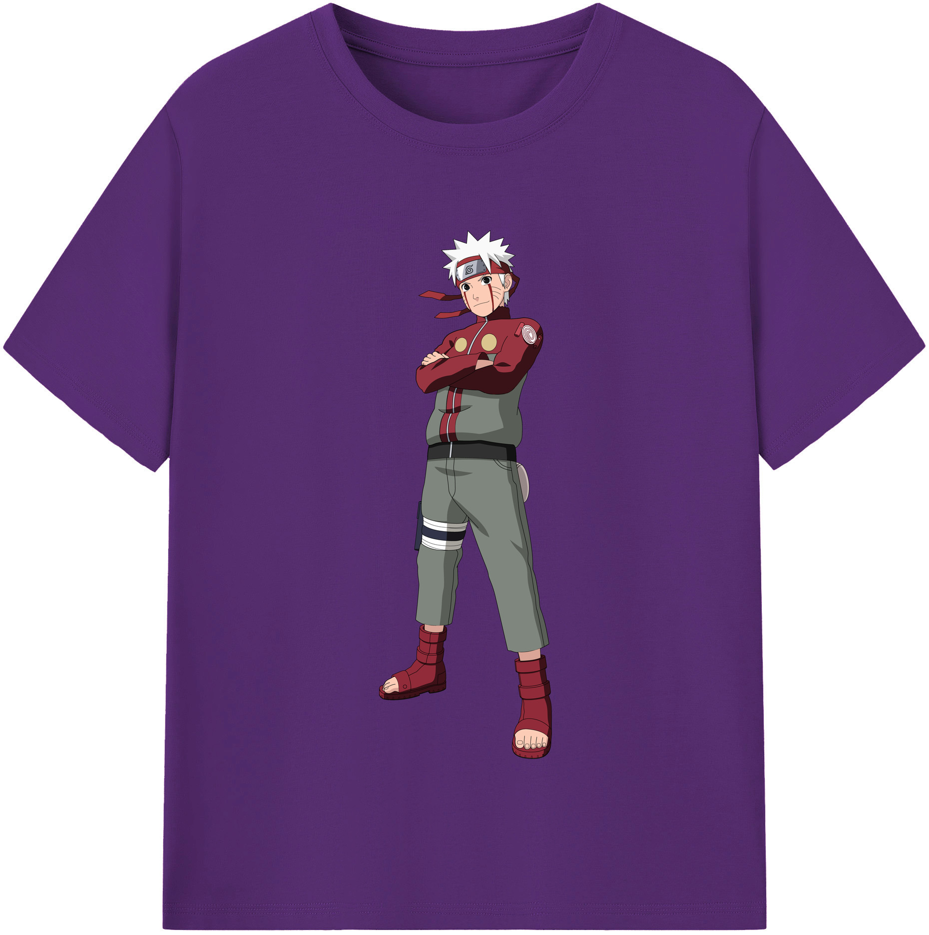 （画像用） NARUTO -ナルト- うずまき ナルト Uzumaki Naruto 綿100％半袖Tシャツ（フロントプリント）