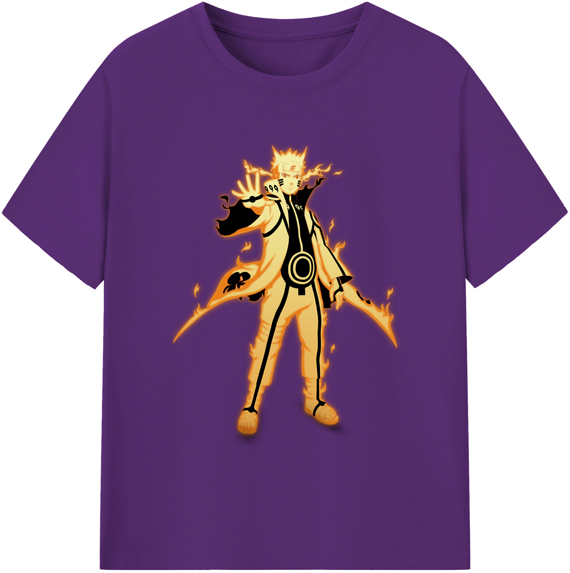 （画像用） NARUTO -ナルト- うずまき ナルト Uzumaki Naruto 綿100％半袖Tシャツ（フロントプリント）