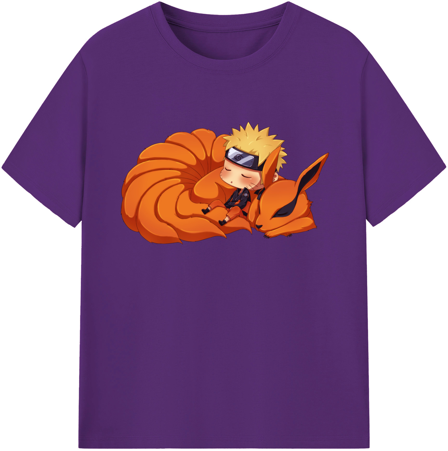 （画像用） NARUTO -ナルト- うずまき ナルト Uzumaki Naruto 綿100％半袖Tシャツ（フロントプリント）