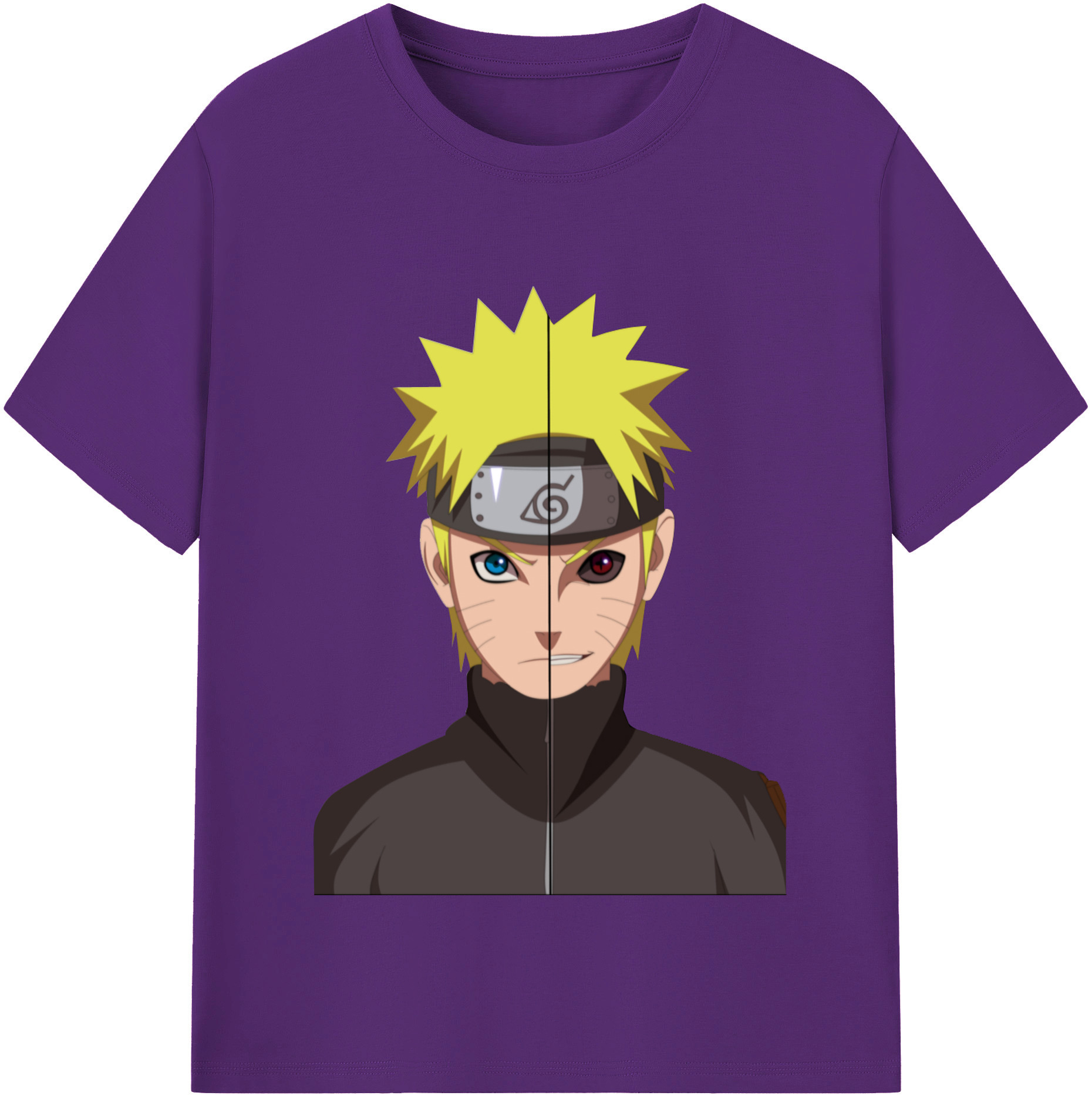 （画像用） NARUTO -ナルト- うずまき ナルト Uzumaki Naruto 綿100％半袖Tシャツ（フロントプリント）