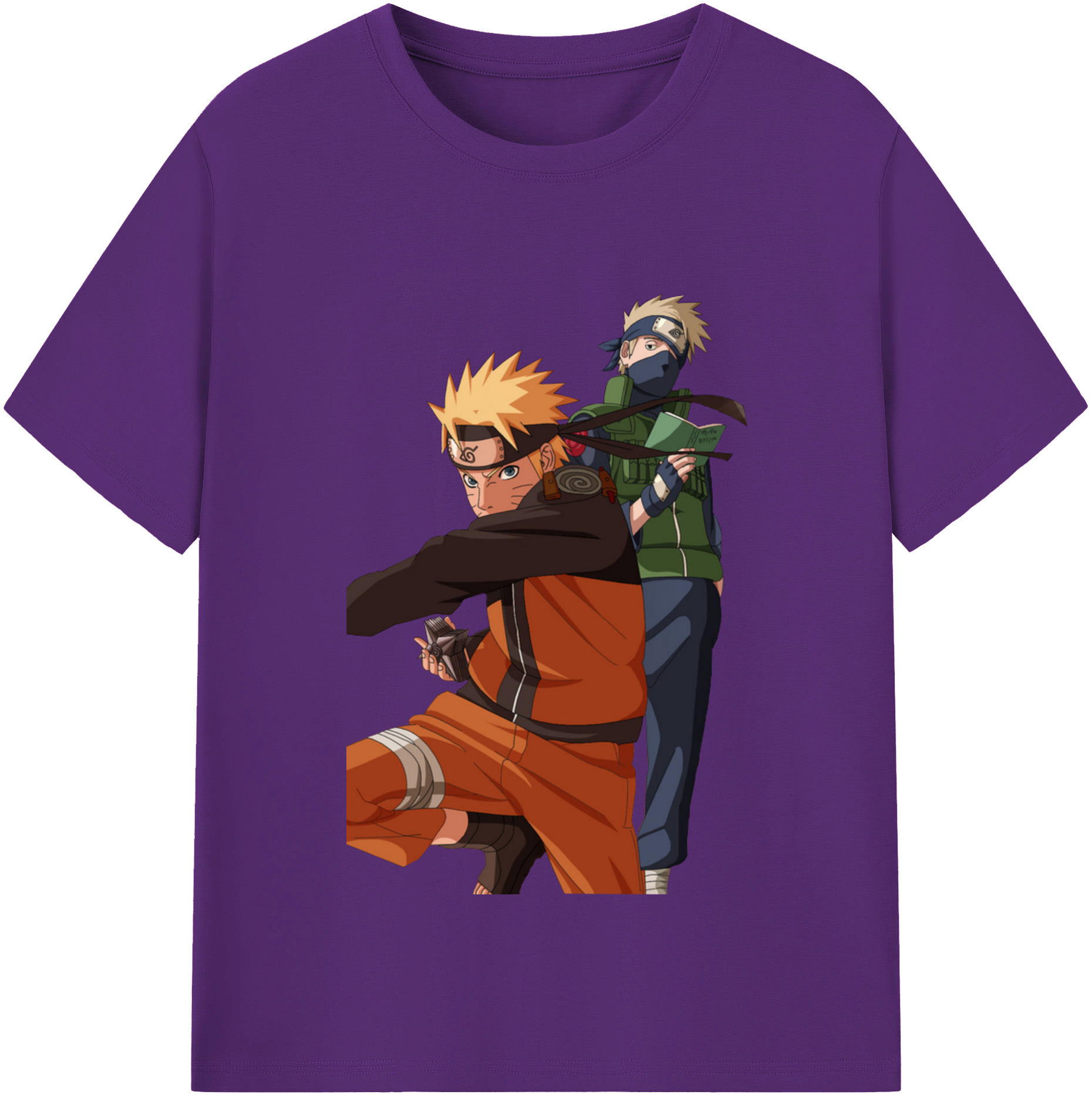 （画像用） NARUTO -ナルト- うずまき ナルト Uzumaki Naruto 綿100％半袖Tシャツ（フロントプリント）