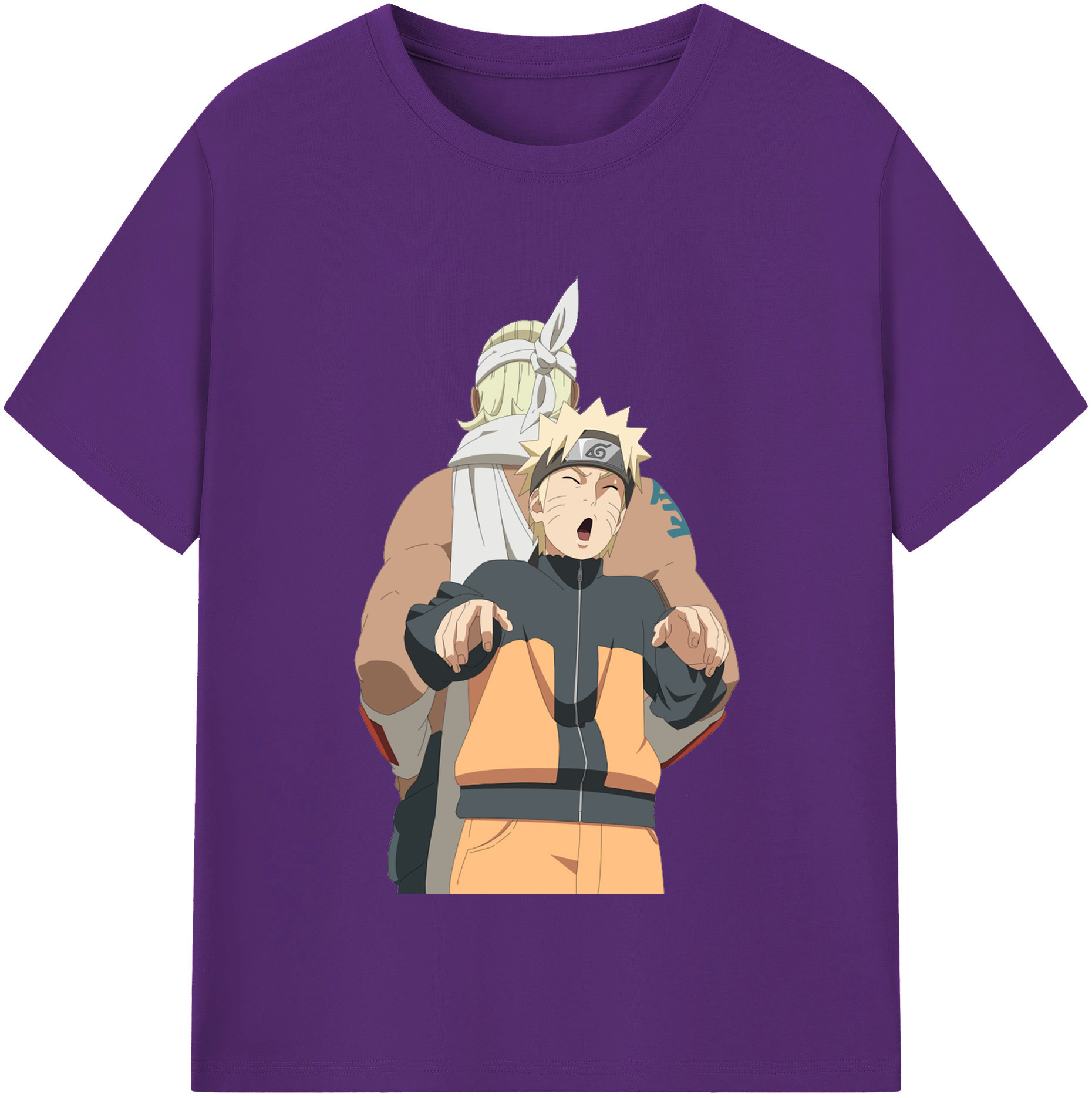 （画像用） NARUTO -ナルト- うずまき ナルト Uzumaki Naruto 綿100％半袖Tシャツ（フロントプリント）
