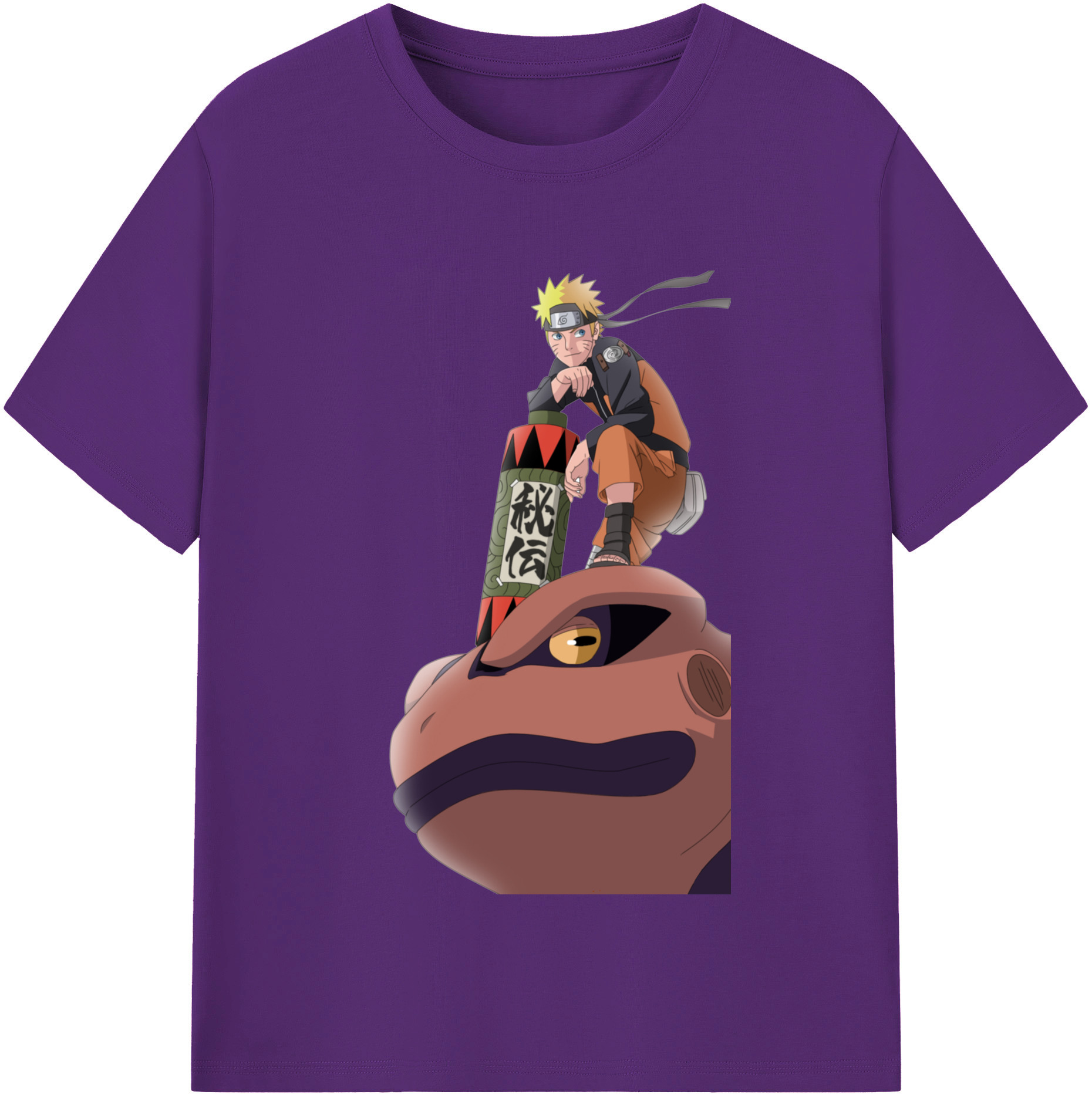 （画像用） NARUTO -ナルト- うずまき ナルト Uzumaki Naruto 綿100％半袖Tシャツ（フロントプリント）