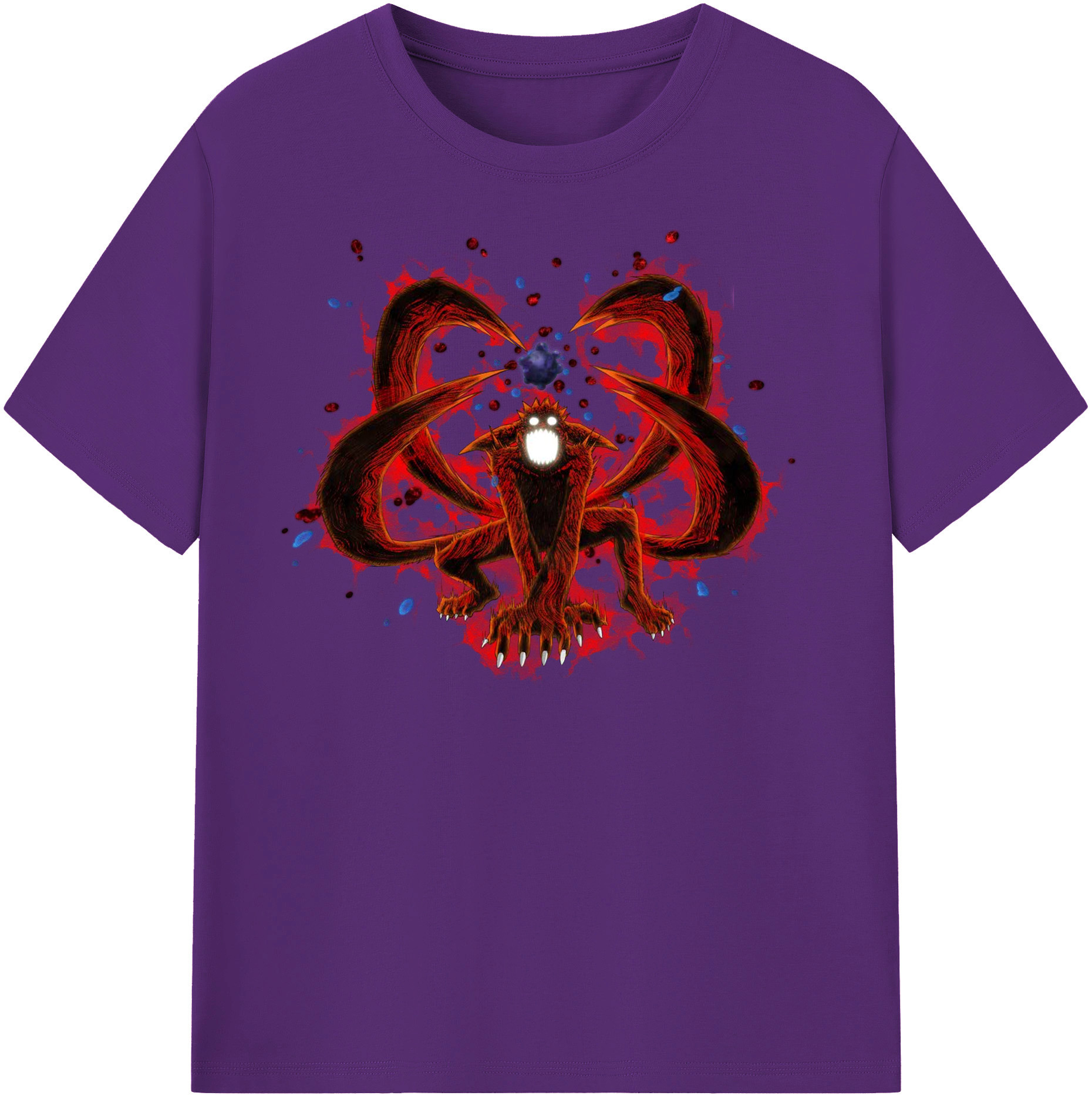 （画像用） NARUTO -ナルト- うずまき ナルト Uzumaki Naruto 綿100％半袖Tシャツ（フロントプリント）