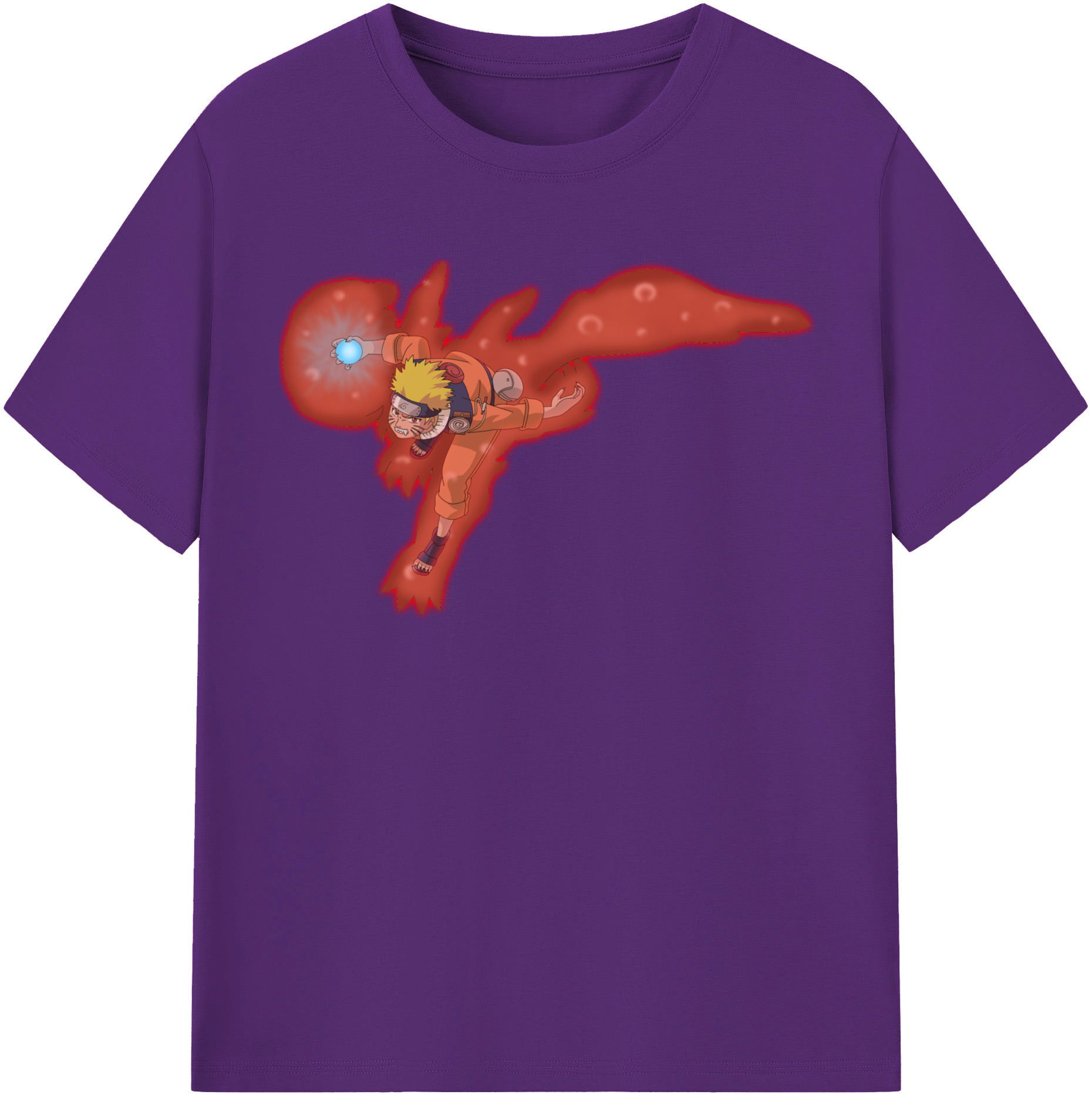 （画像用） NARUTO -ナルト- うずまき ナルト Uzumaki Naruto 綿100％半袖Tシャツ（フロントプリント）