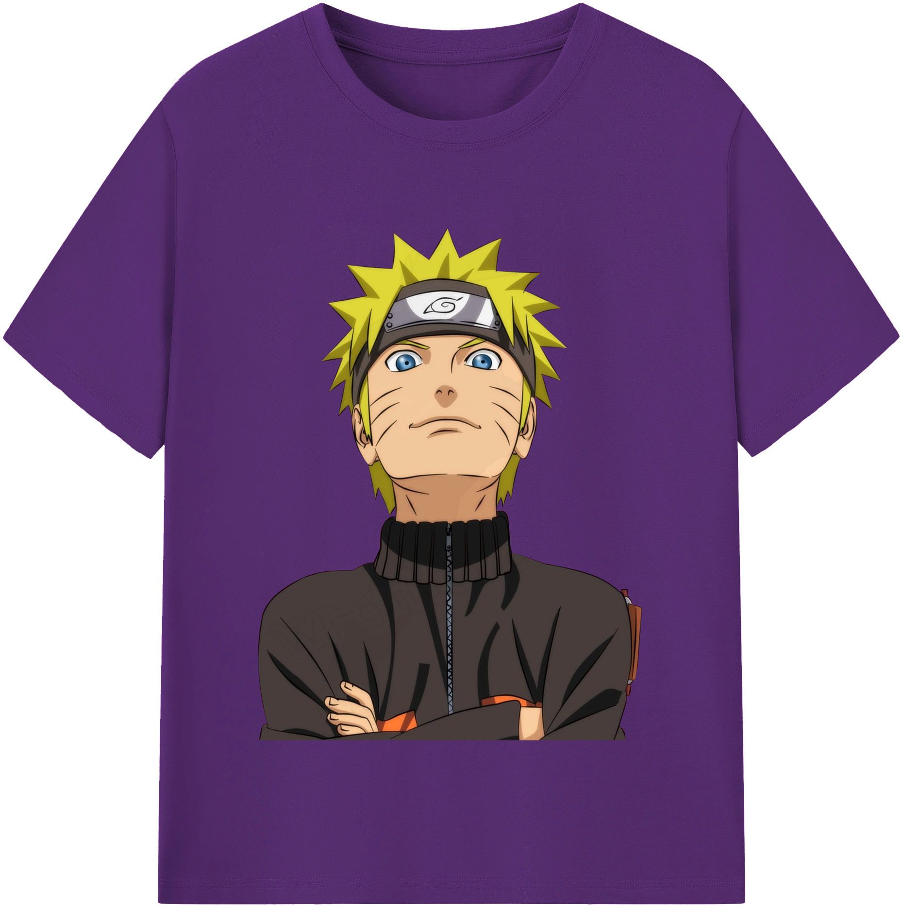 （画像用） NARUTO -ナルト- うずまき ナルト Uzumaki Naruto 綿100％半袖Tシャツ（フロントプリント）