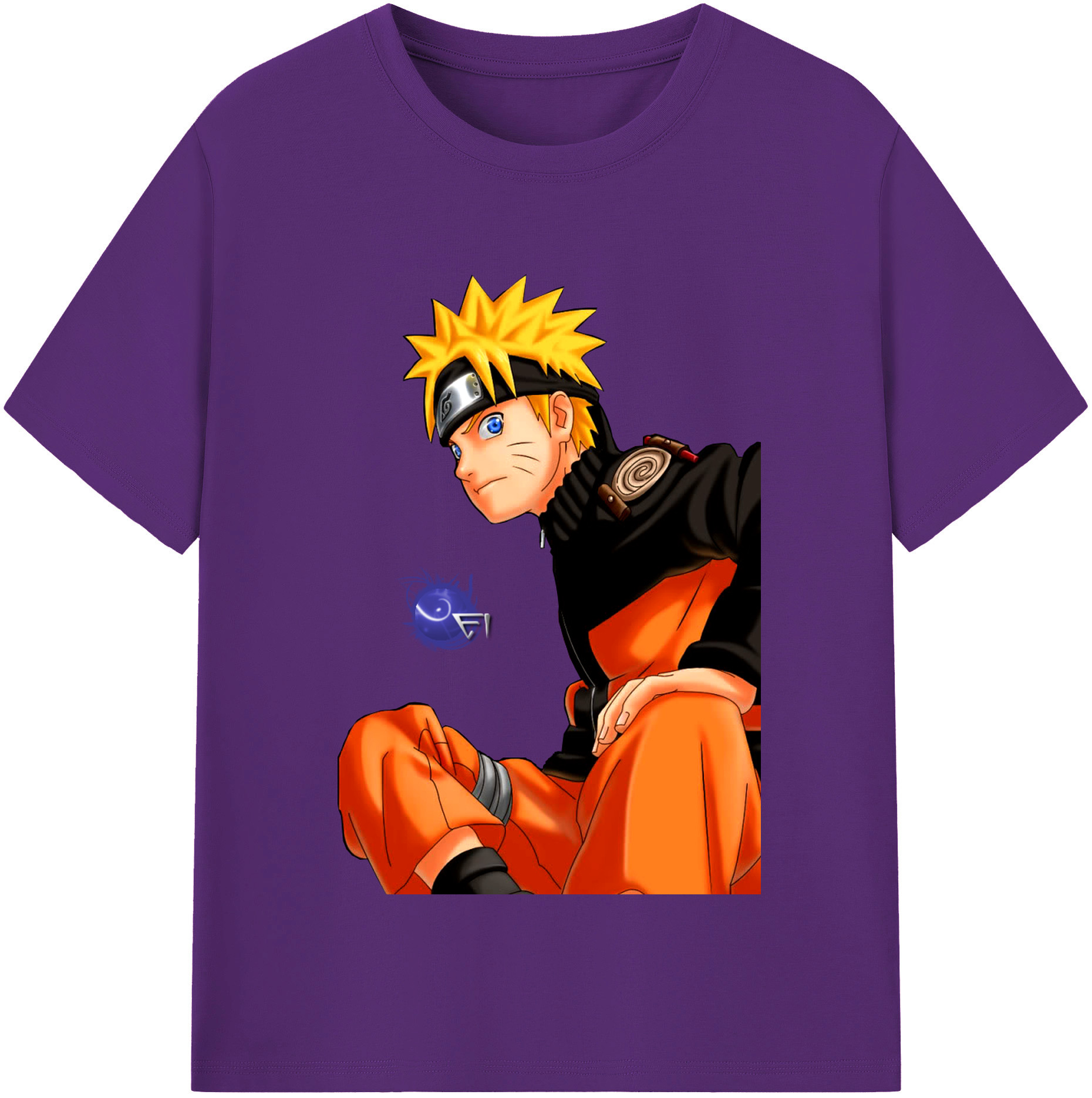 （画像用） NARUTO -ナルト- うずまき ナルト Uzumaki Naruto 綿100％半袖Tシャツ（フロントプリント）