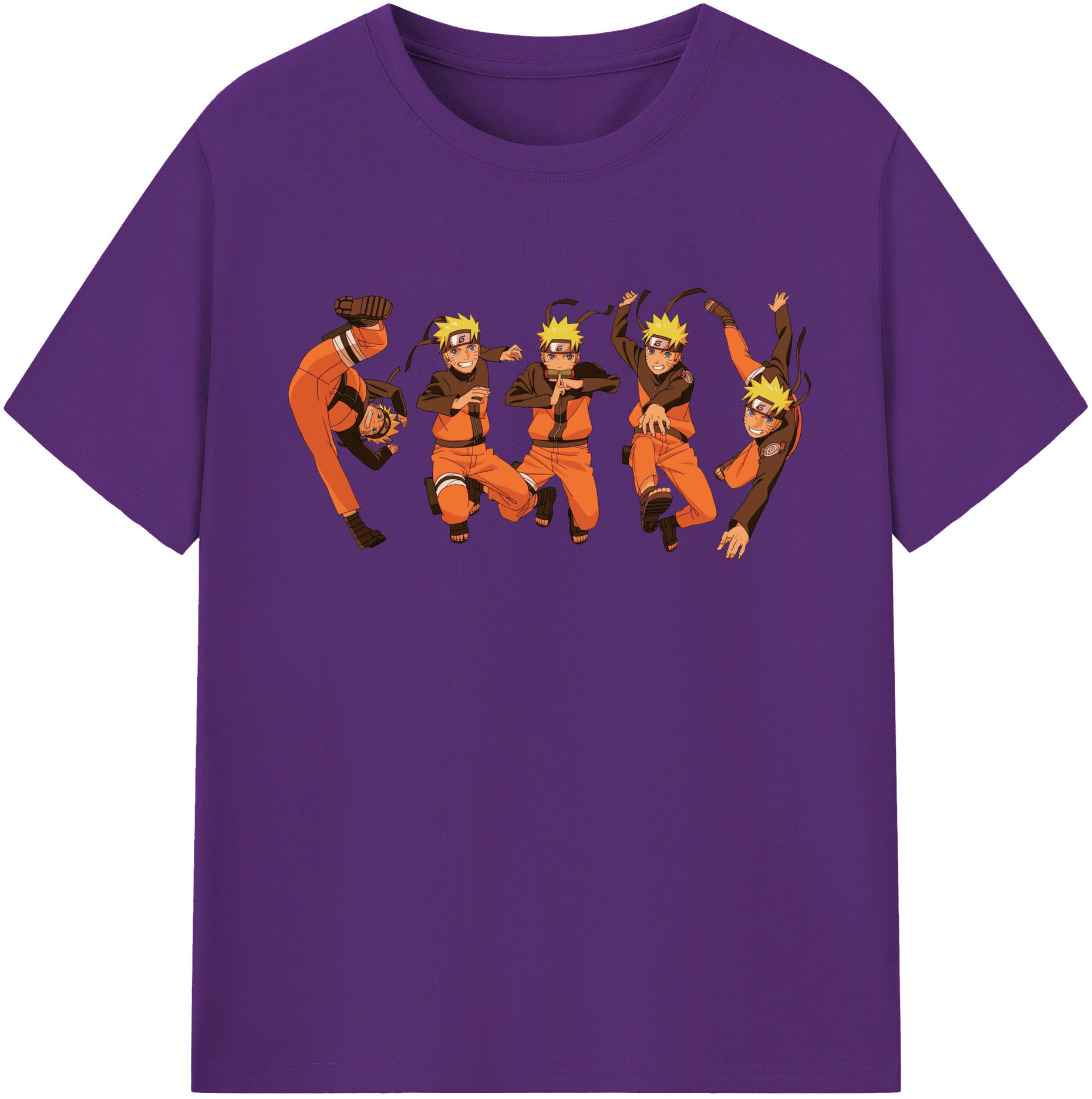 （画像用） NARUTO -ナルト- うずまき ナルト Uzumaki Naruto 綿100％半袖Tシャツ（フロントプリント）