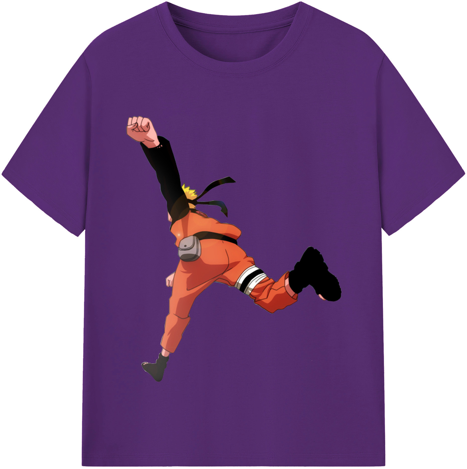 （画像用） NARUTO -ナルト- うずまき ナルト Uzumaki Naruto 綿100％半袖Tシャツ（フロントプリント）