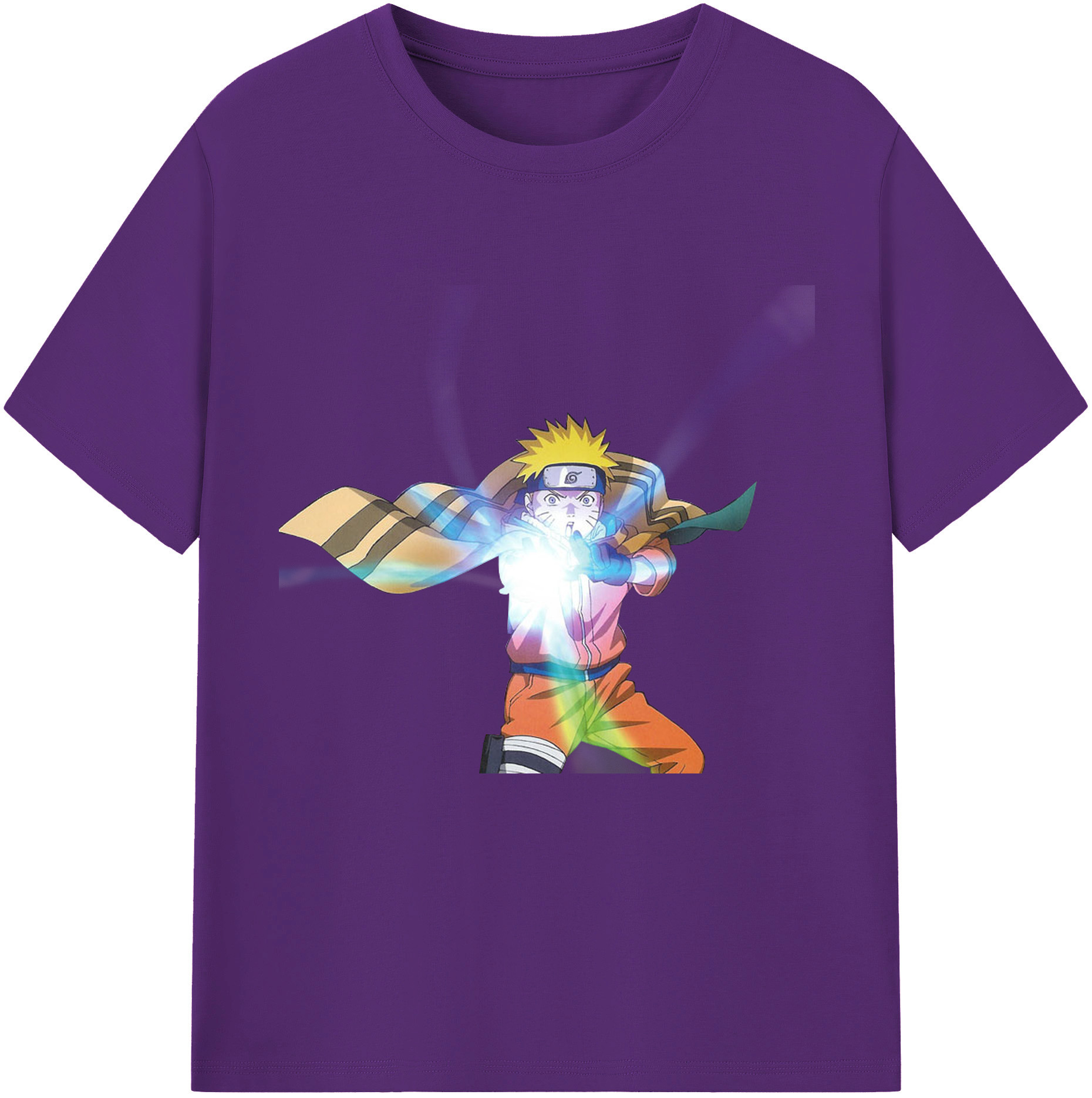 （画像用） NARUTO -ナルト- うずまき ナルト Uzumaki Naruto 綿100％半袖Tシャツ（フロントプリント）
