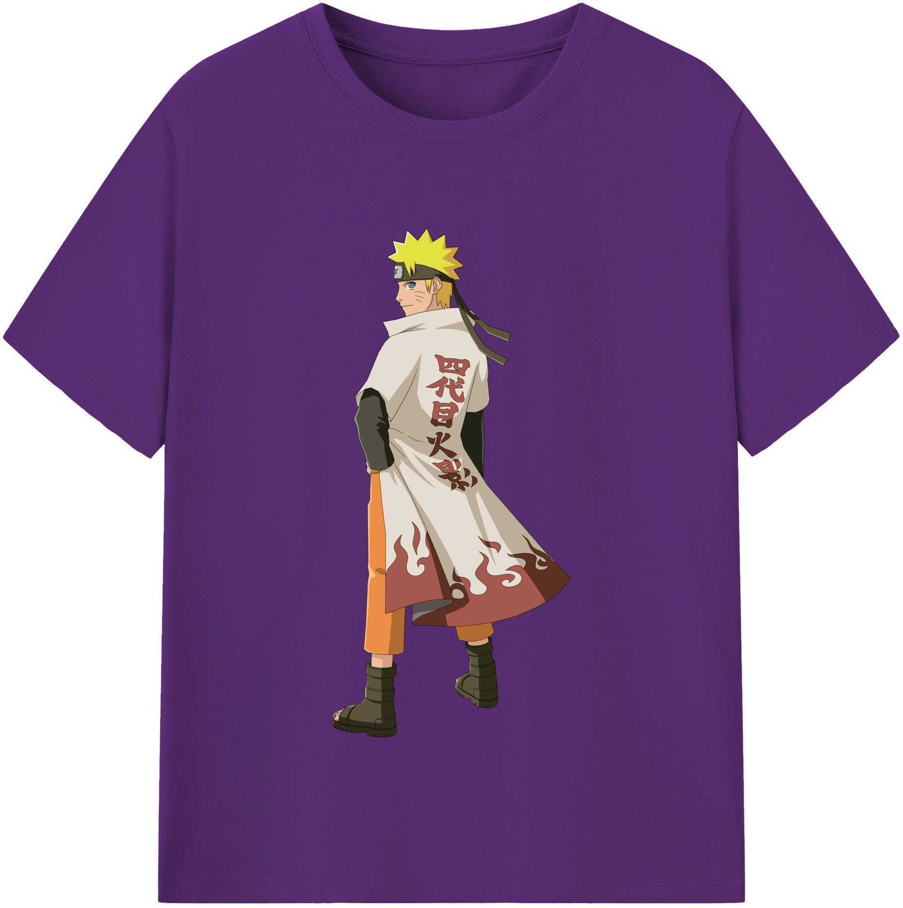 （画像用） NARUTO -ナルト- うずまき ナルト Uzumaki Naruto 綿100％半袖Tシャツ（フロントプリント）