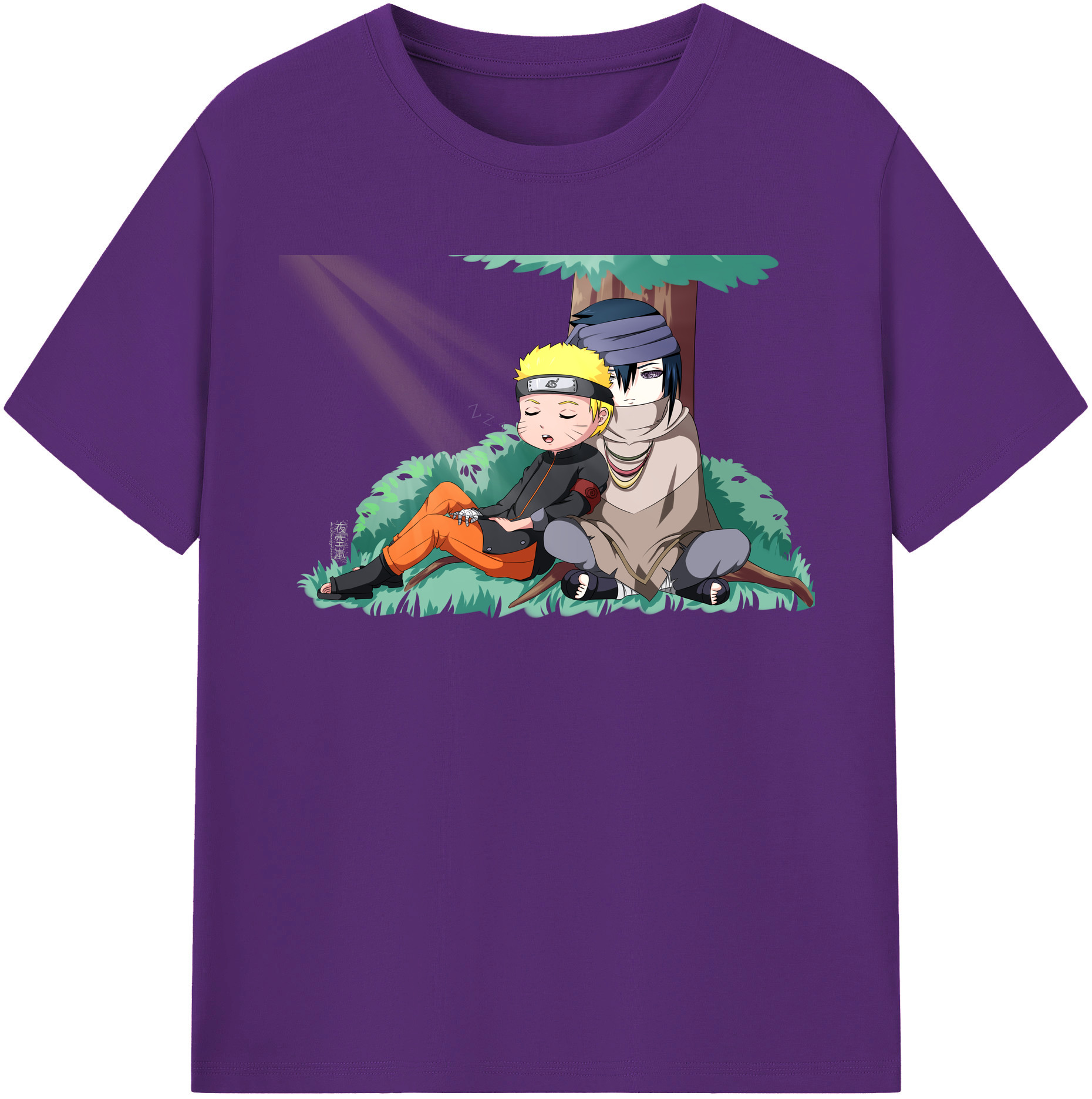 （画像用） NARUTO -ナルト- うずまき ナルト Uzumaki Naruto 綿100％半袖Tシャツ（フロントプリント）