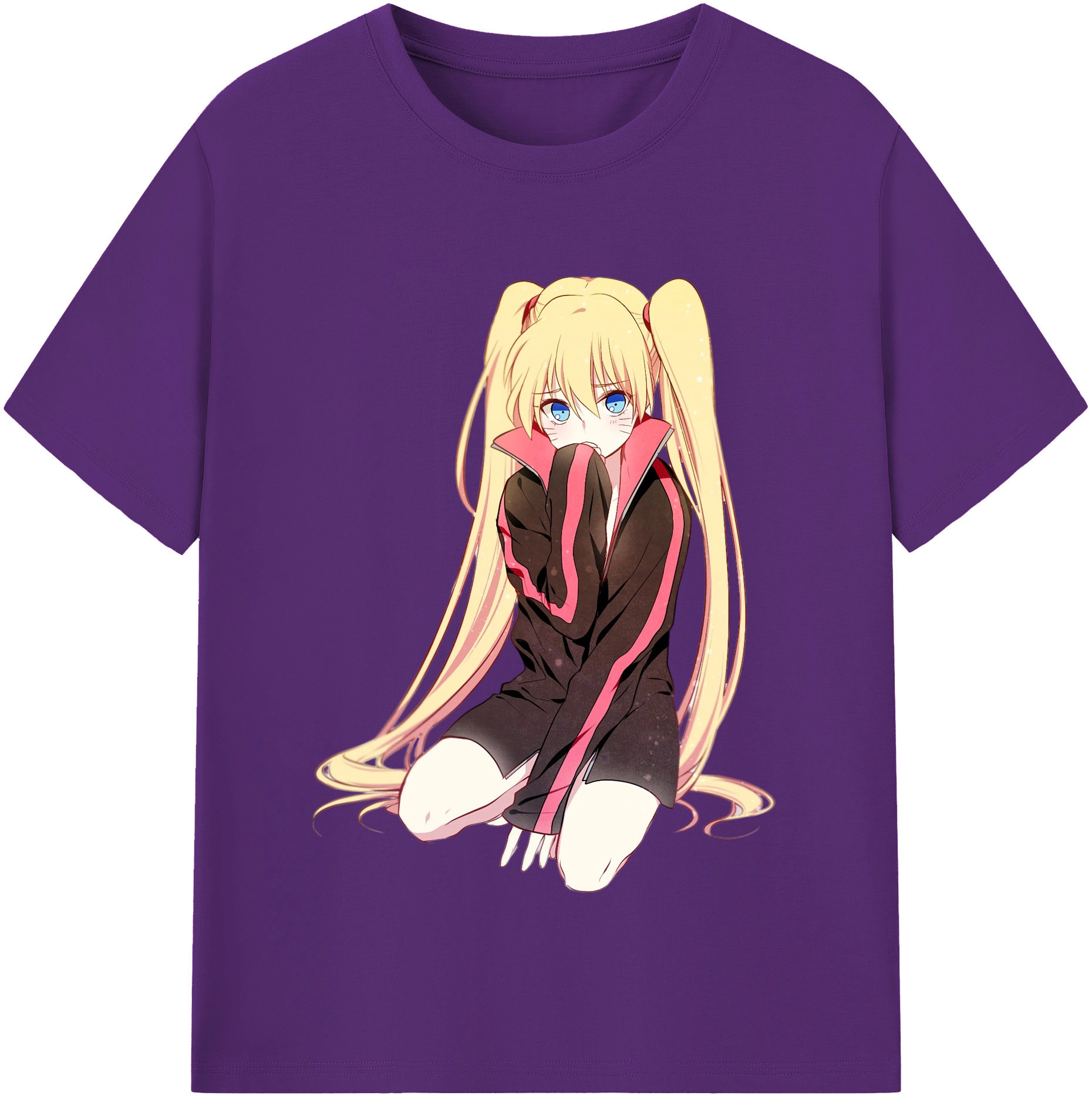 （画像用） NARUTO -ナルト- うずまき ナルト Uzumaki Naruto 綿100％半袖Tシャツ（フロントプリント）