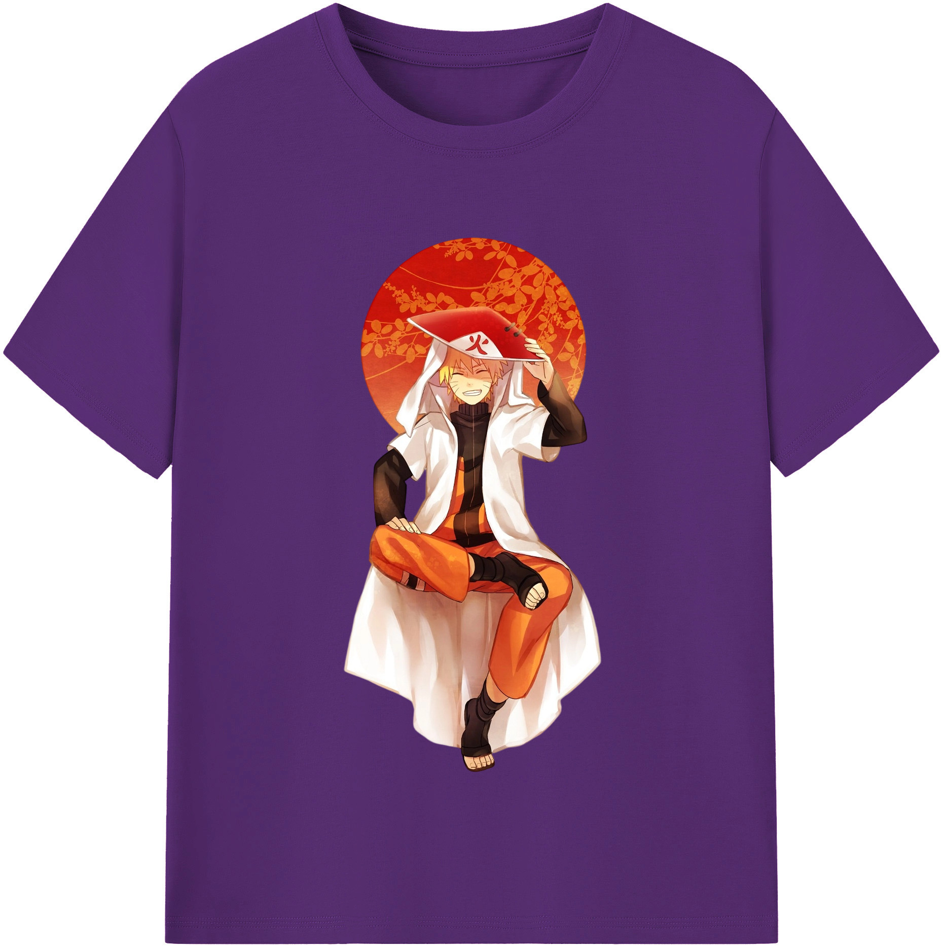 （画像用） NARUTO -ナルト- うずまき ナルト Uzumaki Naruto 綿100％半袖Tシャツ（フロントプリント）