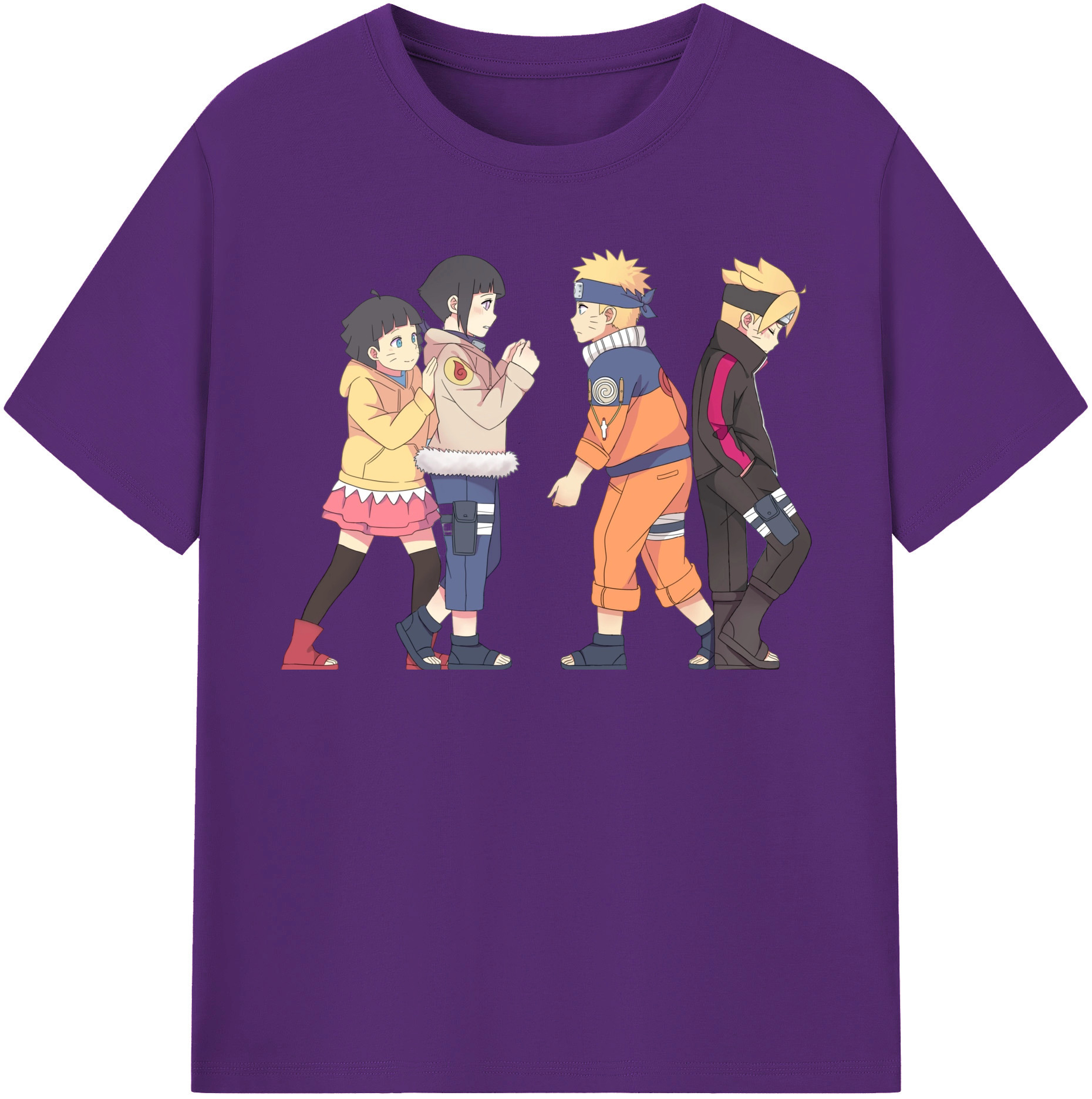 （画像用） NARUTO -ナルト- うずまき ナルト Uzumaki Naruto 綿100％半袖Tシャツ（フロントプリント）