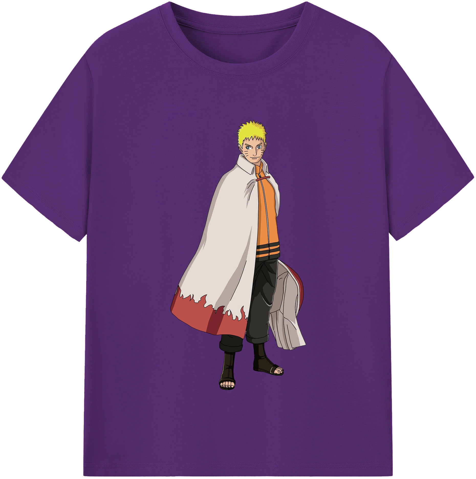 （画像用） NARUTO -ナルト- うずまき ナルト Uzumaki Naruto 綿100％半袖Tシャツ（フロントプリント）