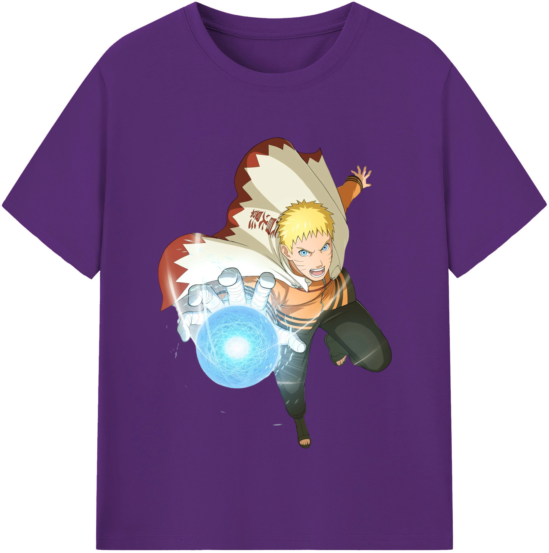 （画像用） NARUTO -ナルト- うずまき ナルト Uzumaki Naruto 綿100％半袖Tシャツ（フロントプリント）